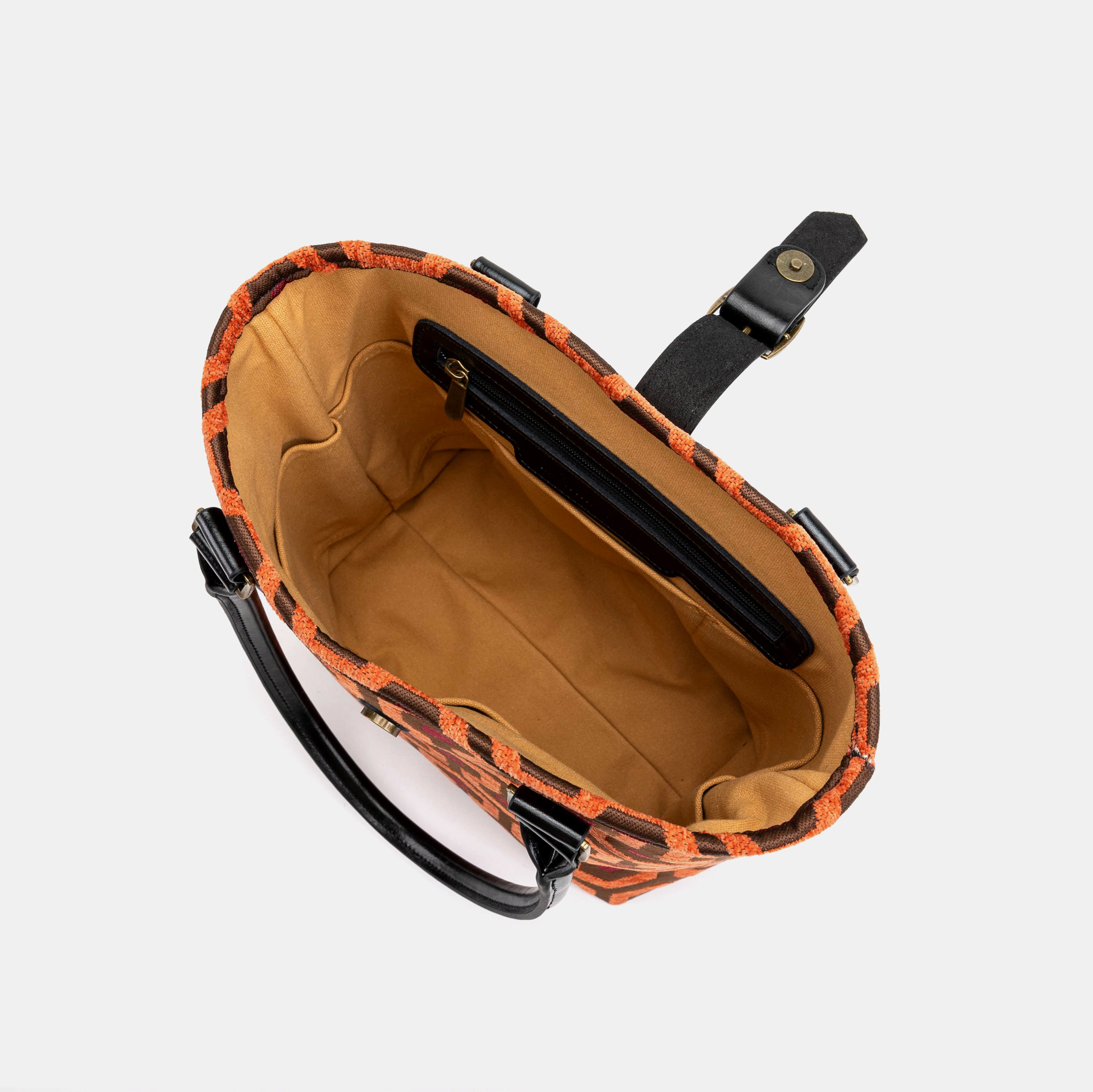 "The Shining" Overlook Hotel Everyday Tote Carpetbagger Carpetbag of America inside