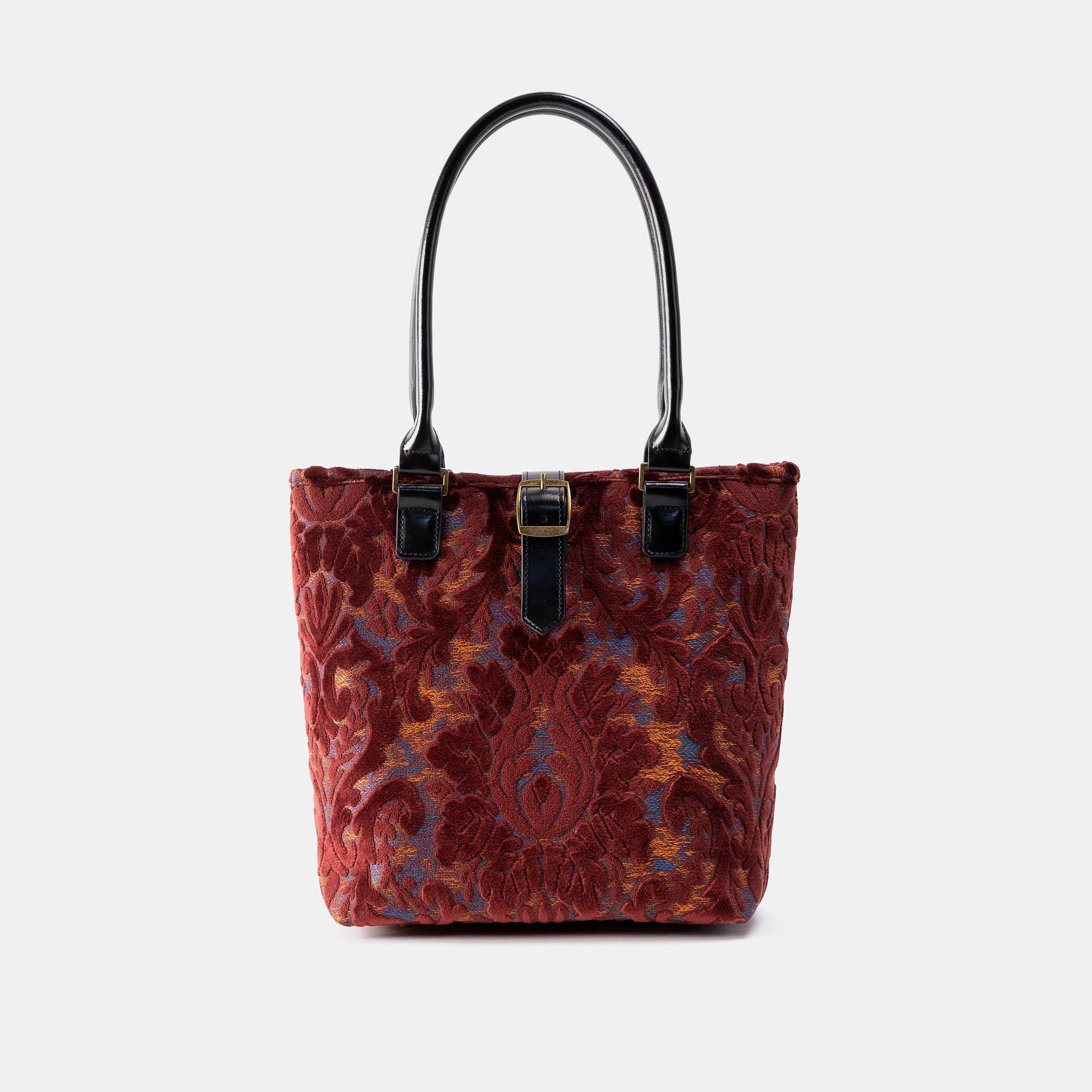 Everyday Tote Carpet Bag Burnout Velvet Wine main
