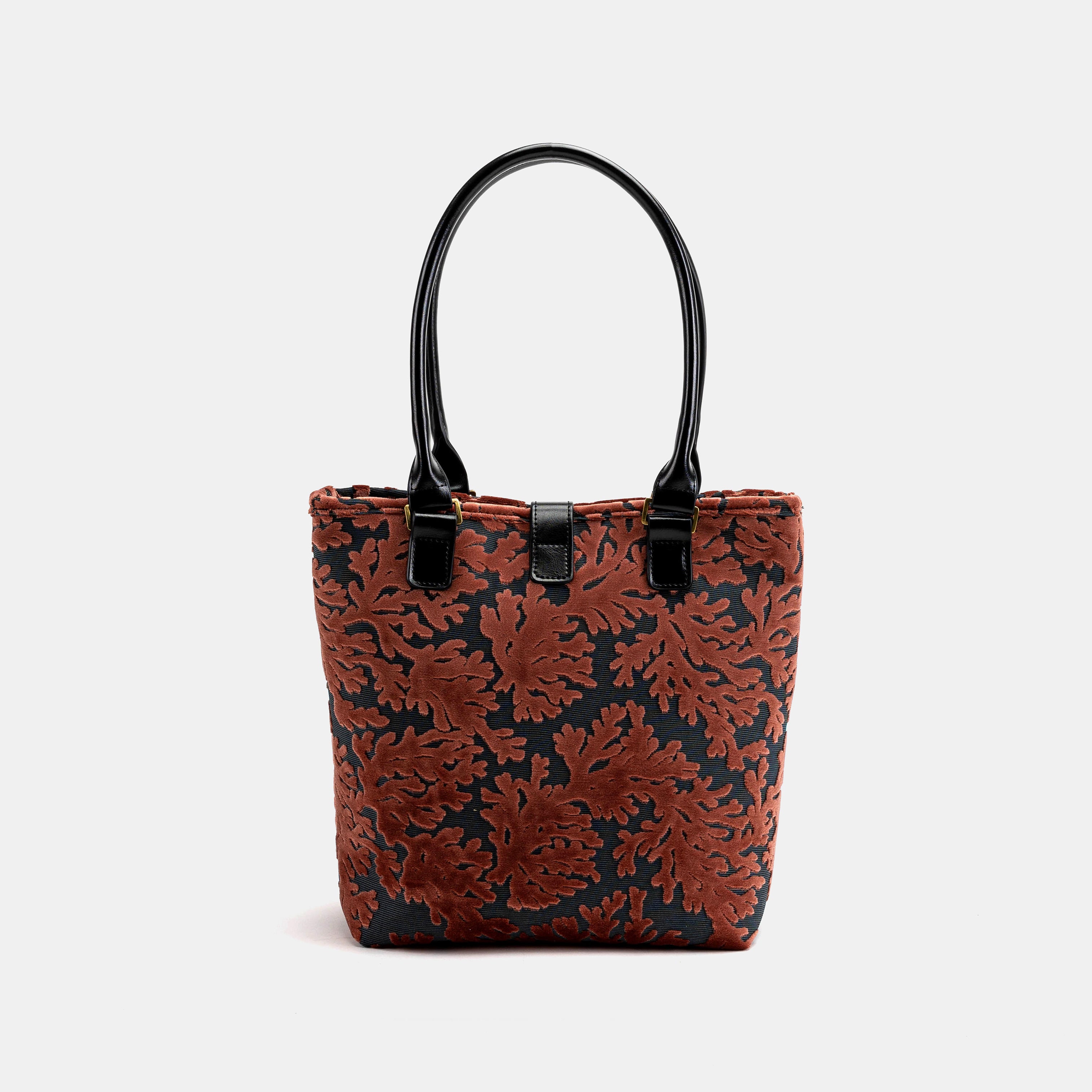 Burnout Velvet St Tropez Scuba Coral Everyday Tote Bag back