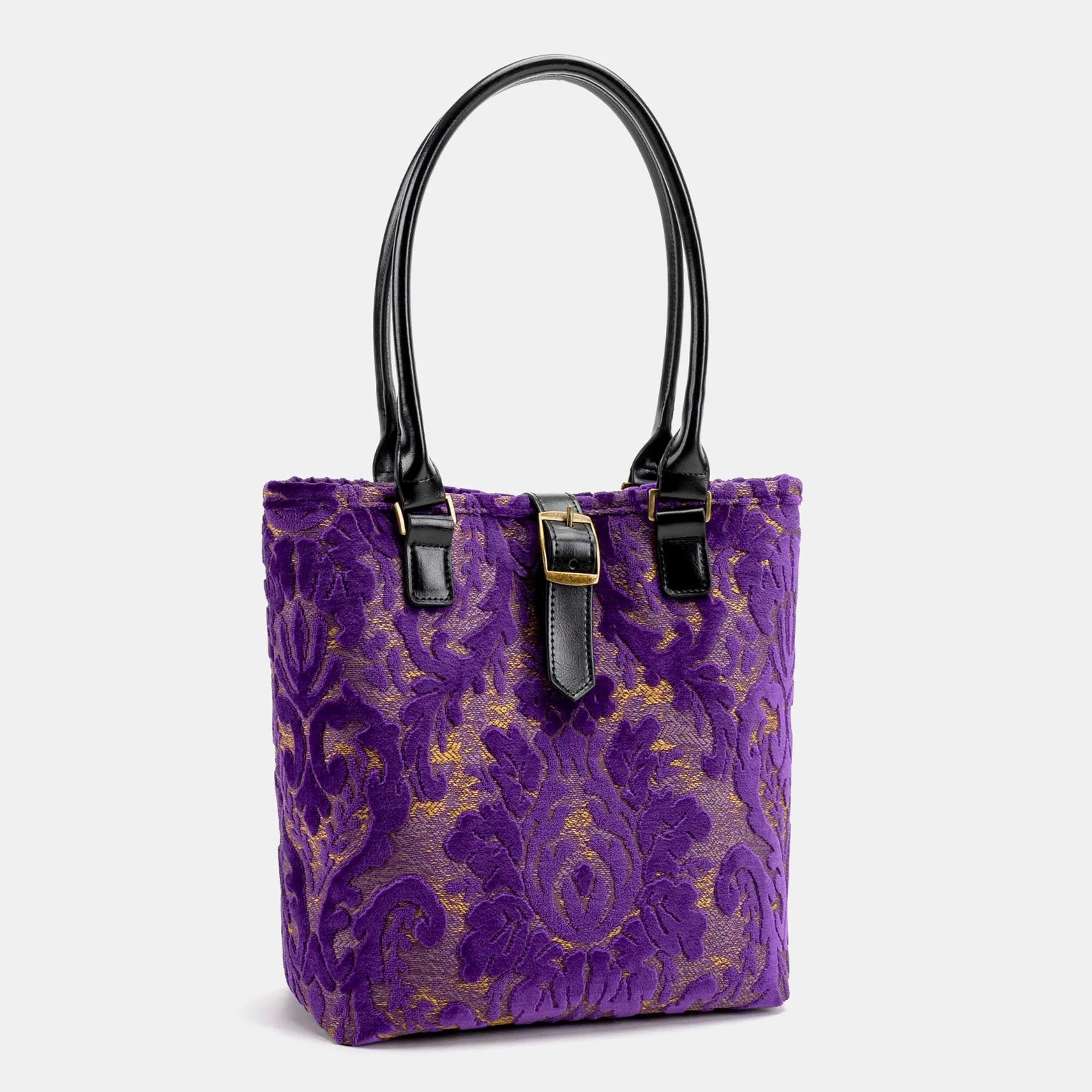 Burnout Velvet Purple Everyday Tote