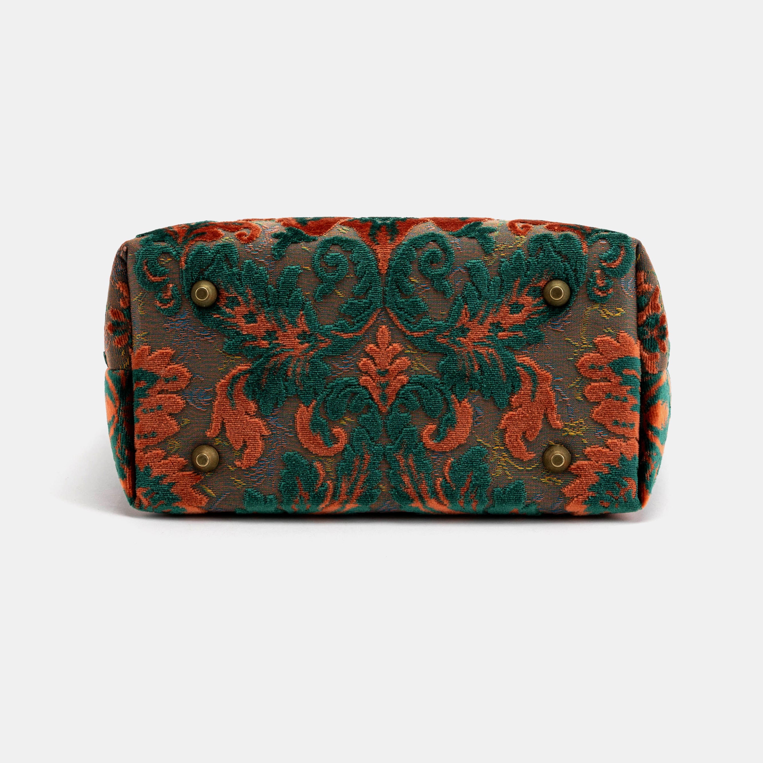 Burnout Velvet Revival Jade Everyday Tote Carpetbagger Carpetbag of America bottom