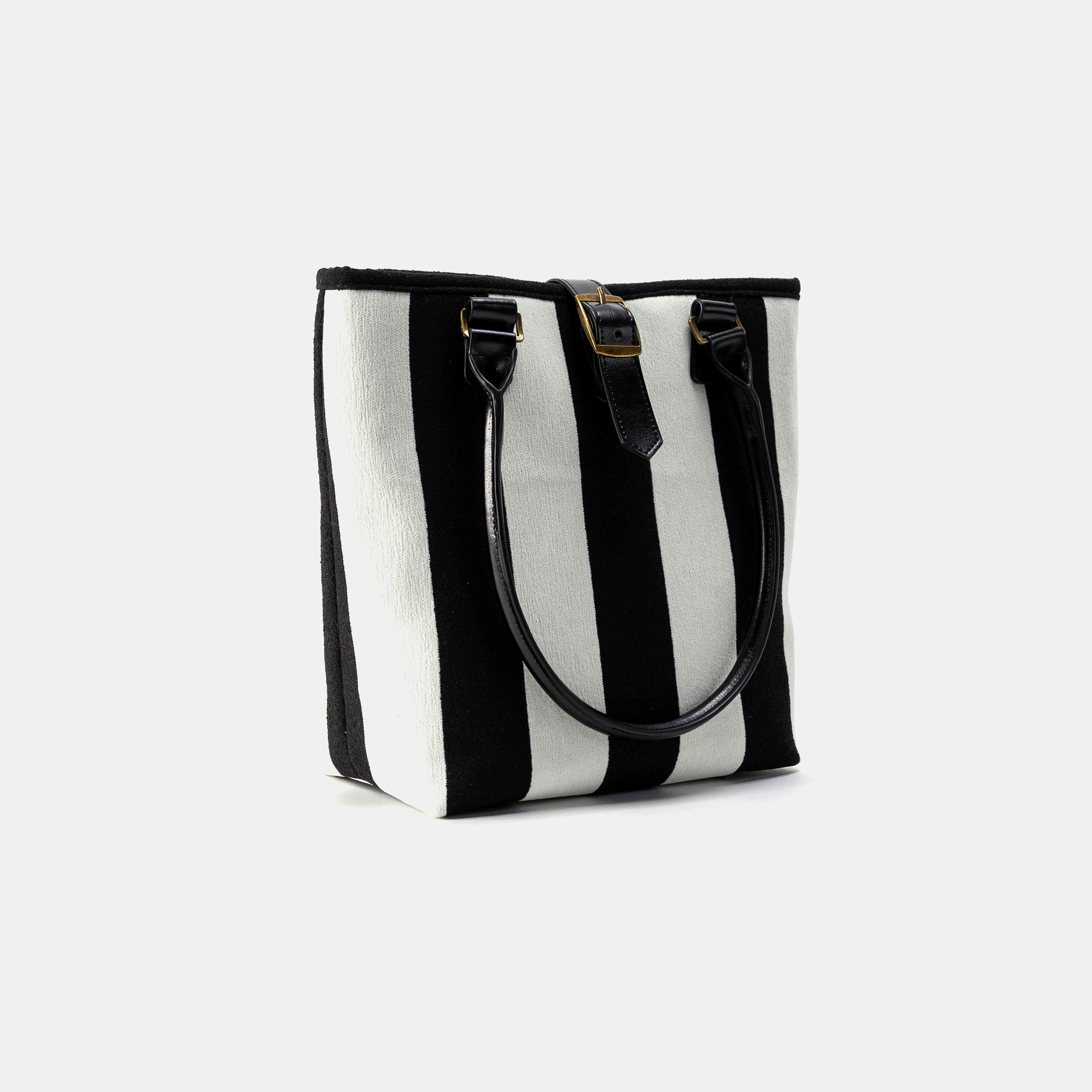 Everyday Tote Bag Black White Beetlejuice with shoulder strap