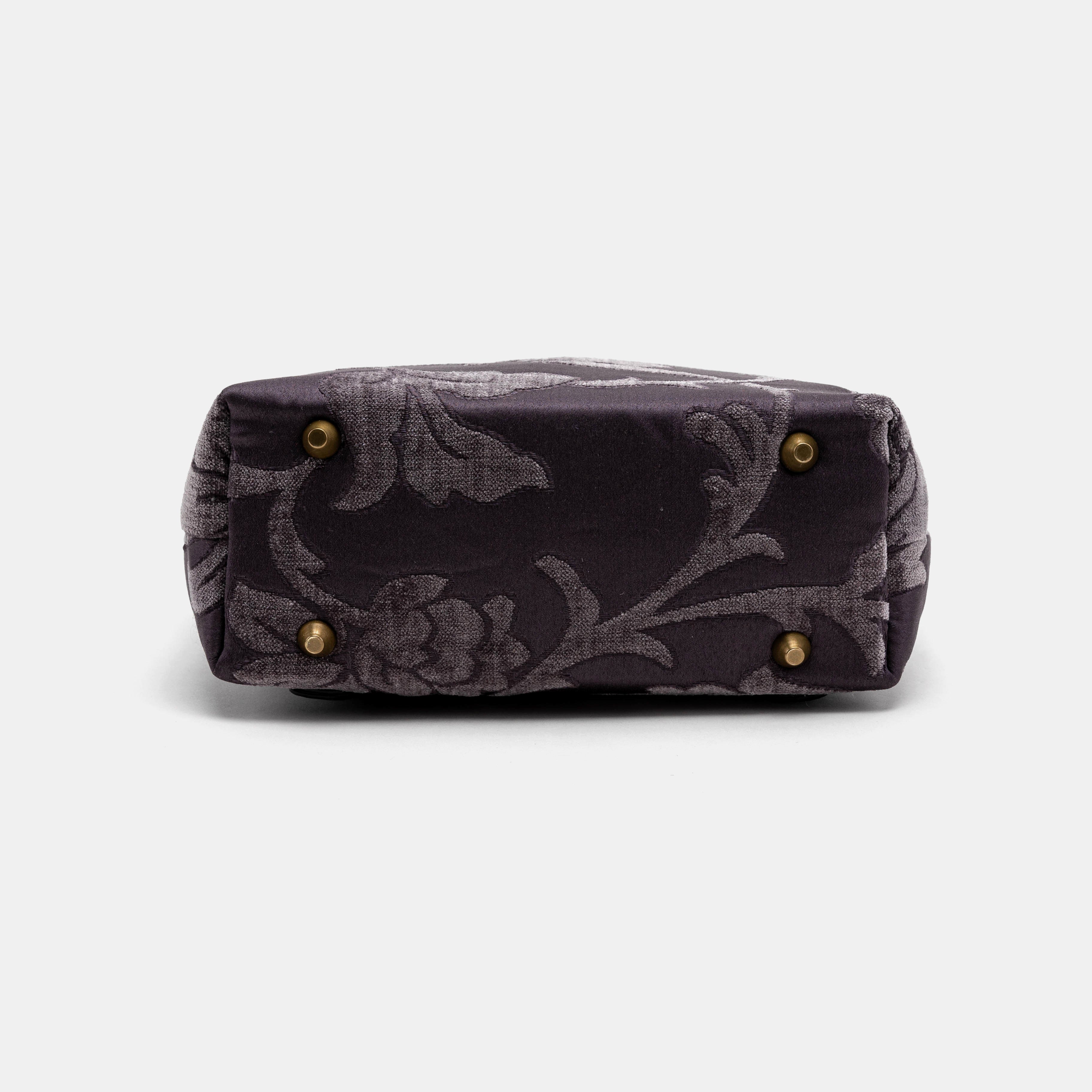 Floral Brocade Purple Carpet Everyday Backpack Carpetbag of America bottom