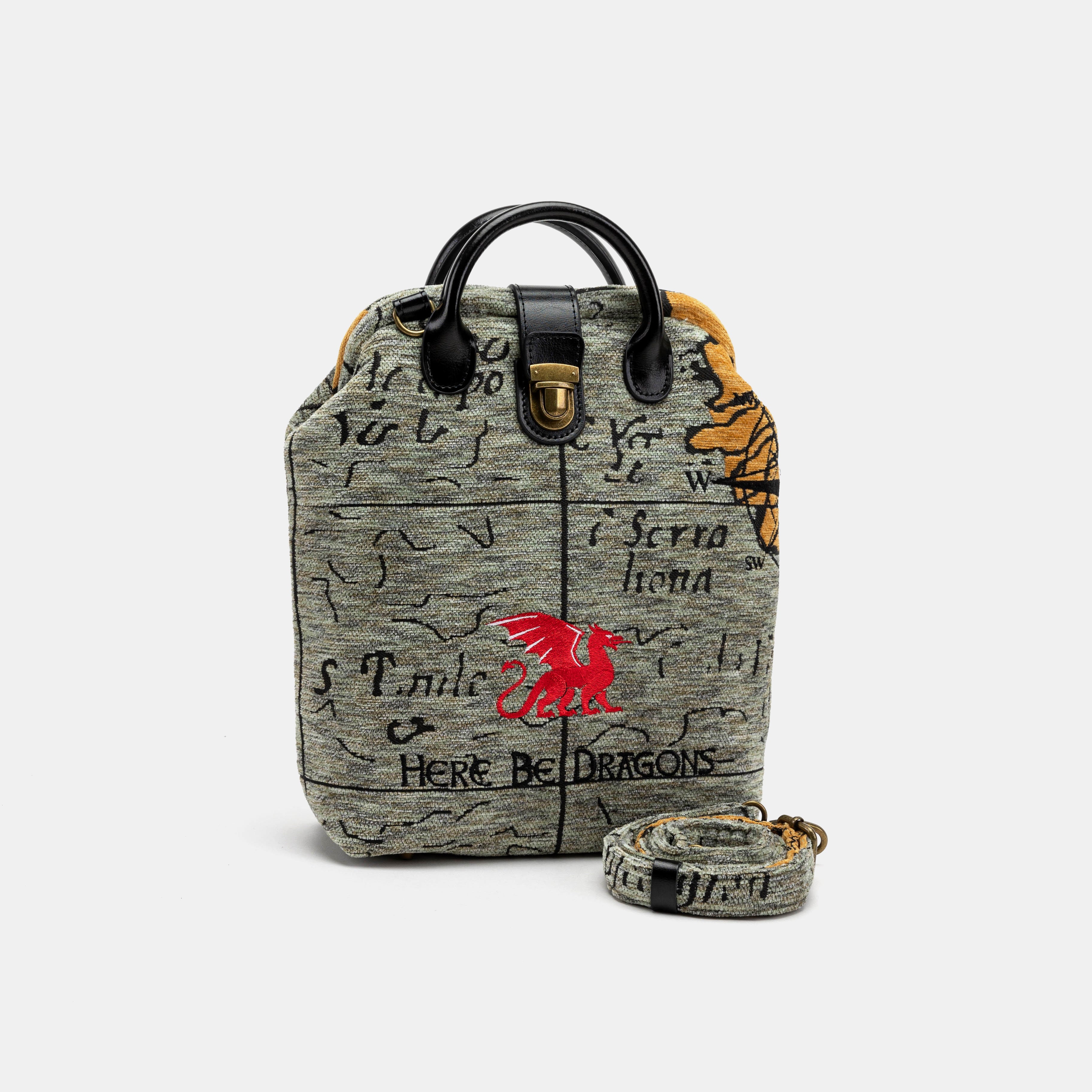 Here Be Dragons Carpet Everyday Backpack Carpetbag of America main
