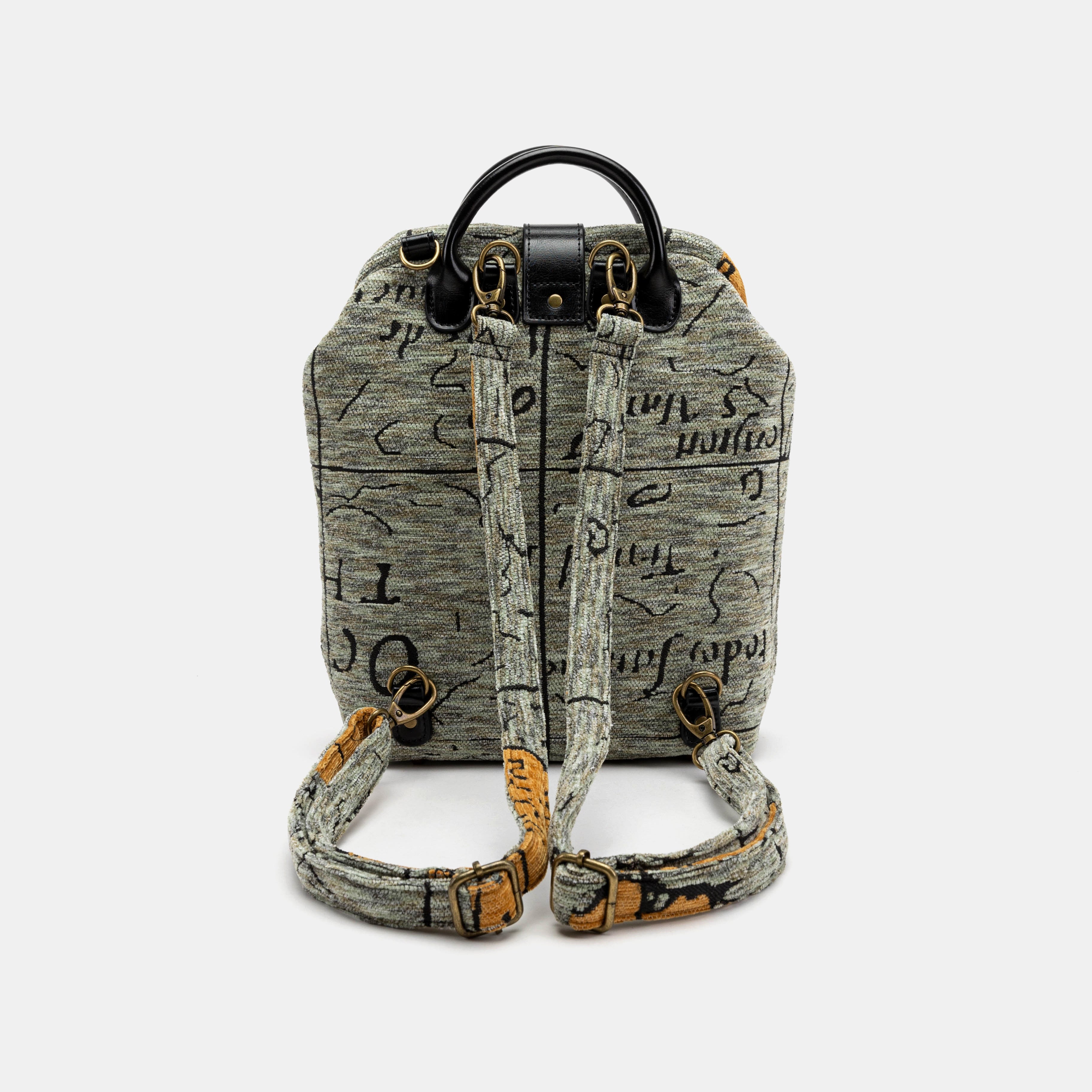 Here Be Dragons Carpet Everyday Backpack Carpetbag of America back