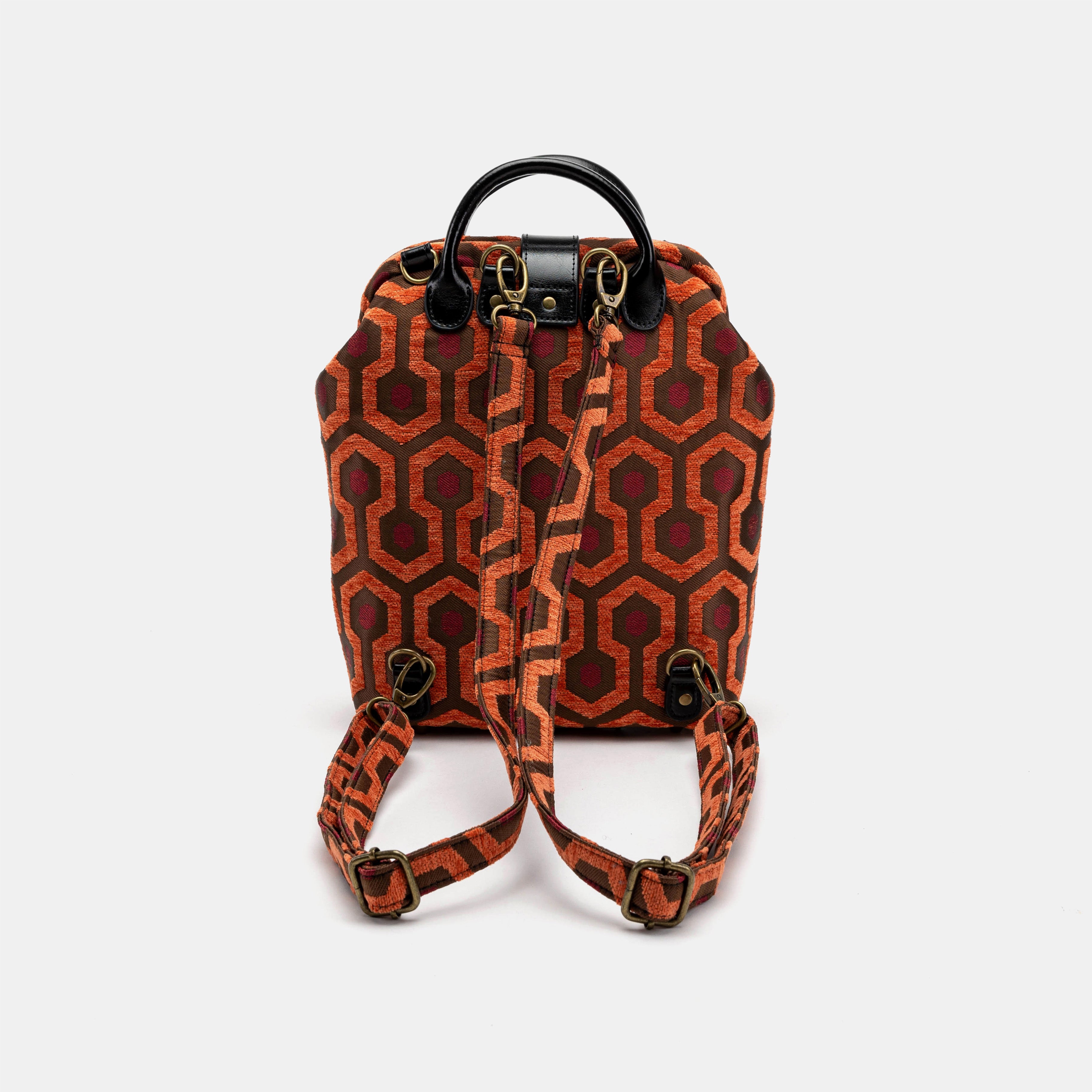 "The Shining" Overlook Hotel Carpet Everyday Backpack Carpetbag of America back
