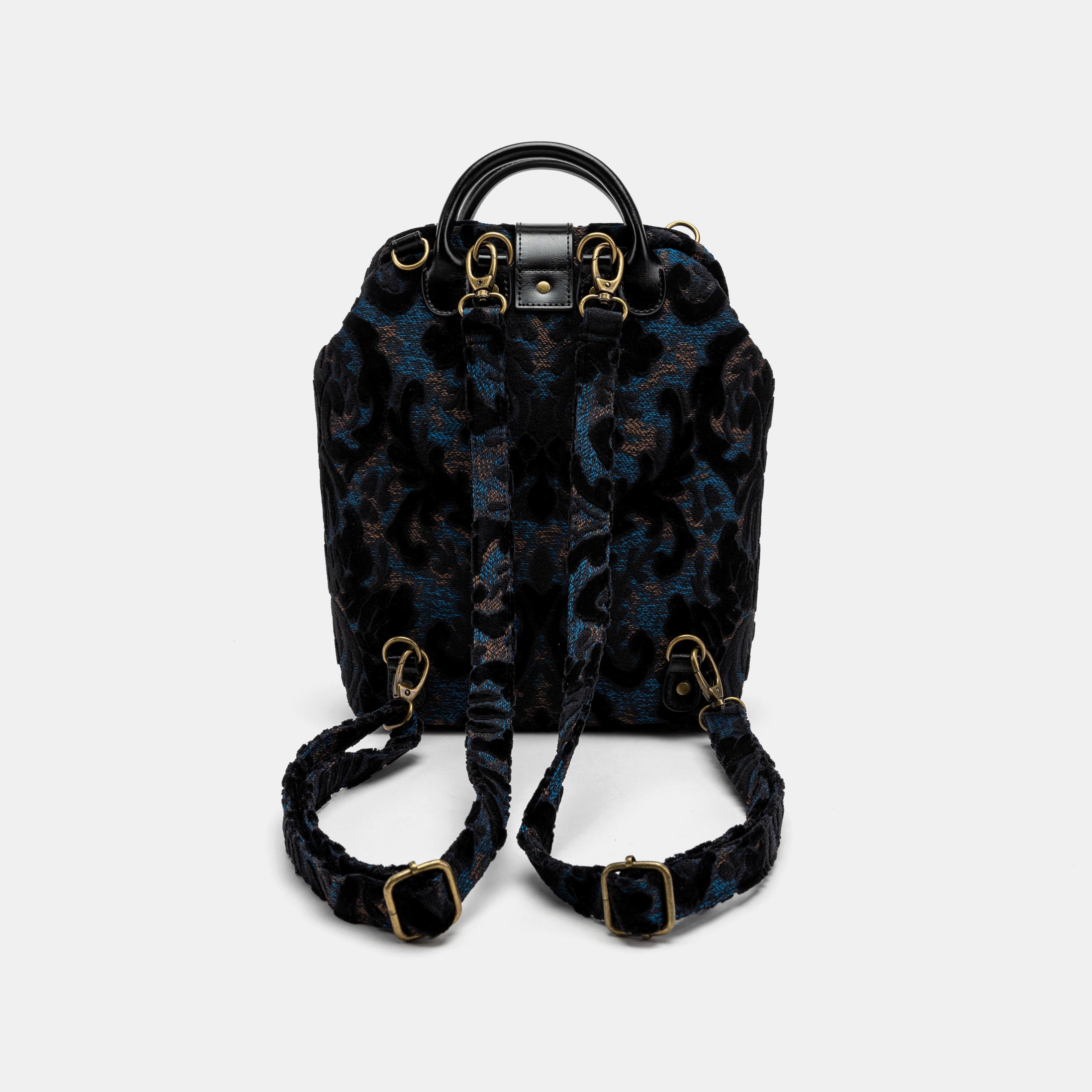 Everyday Backpack Burnout Velvet Black back