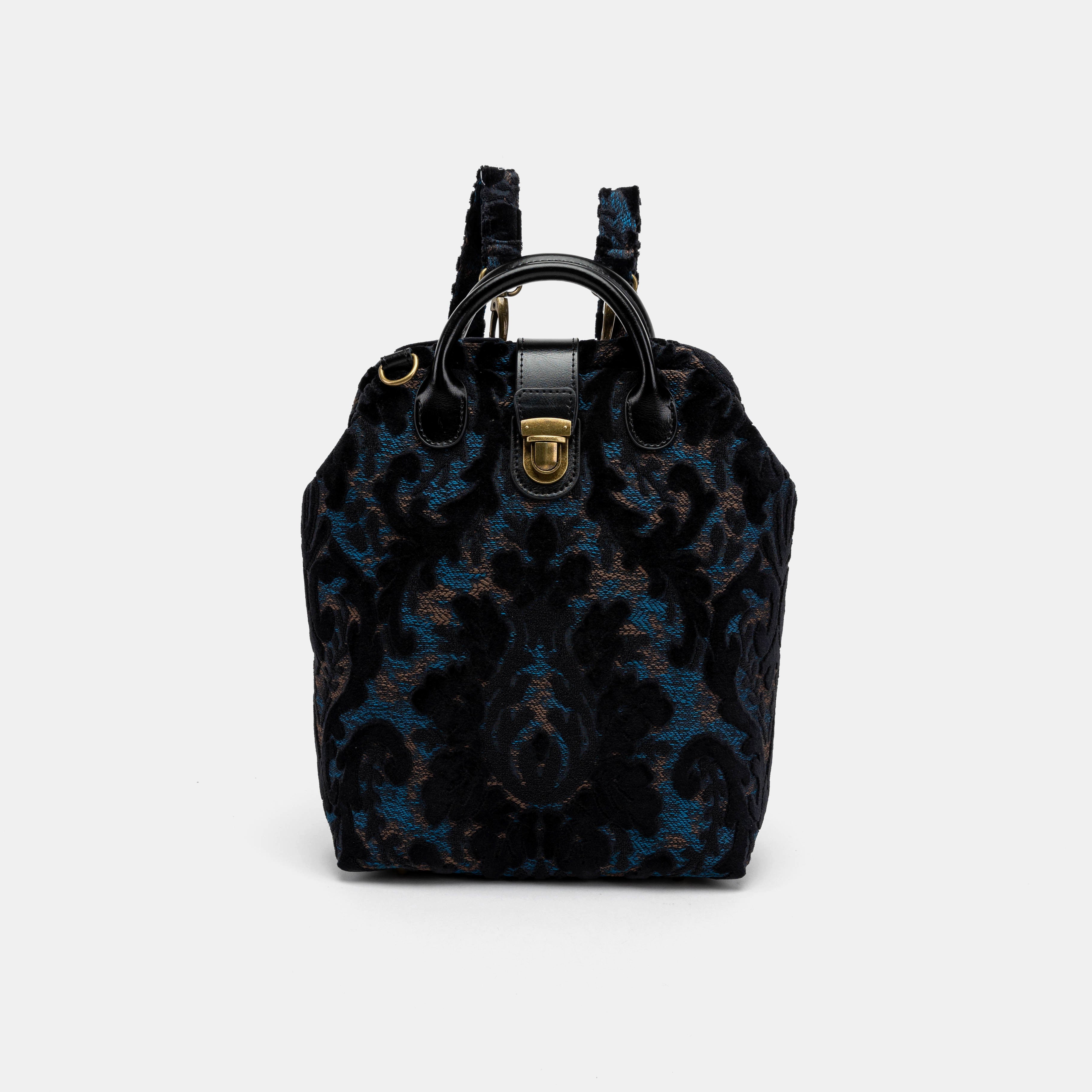 Everyday Backpack Burnout Velvet Black FRONT