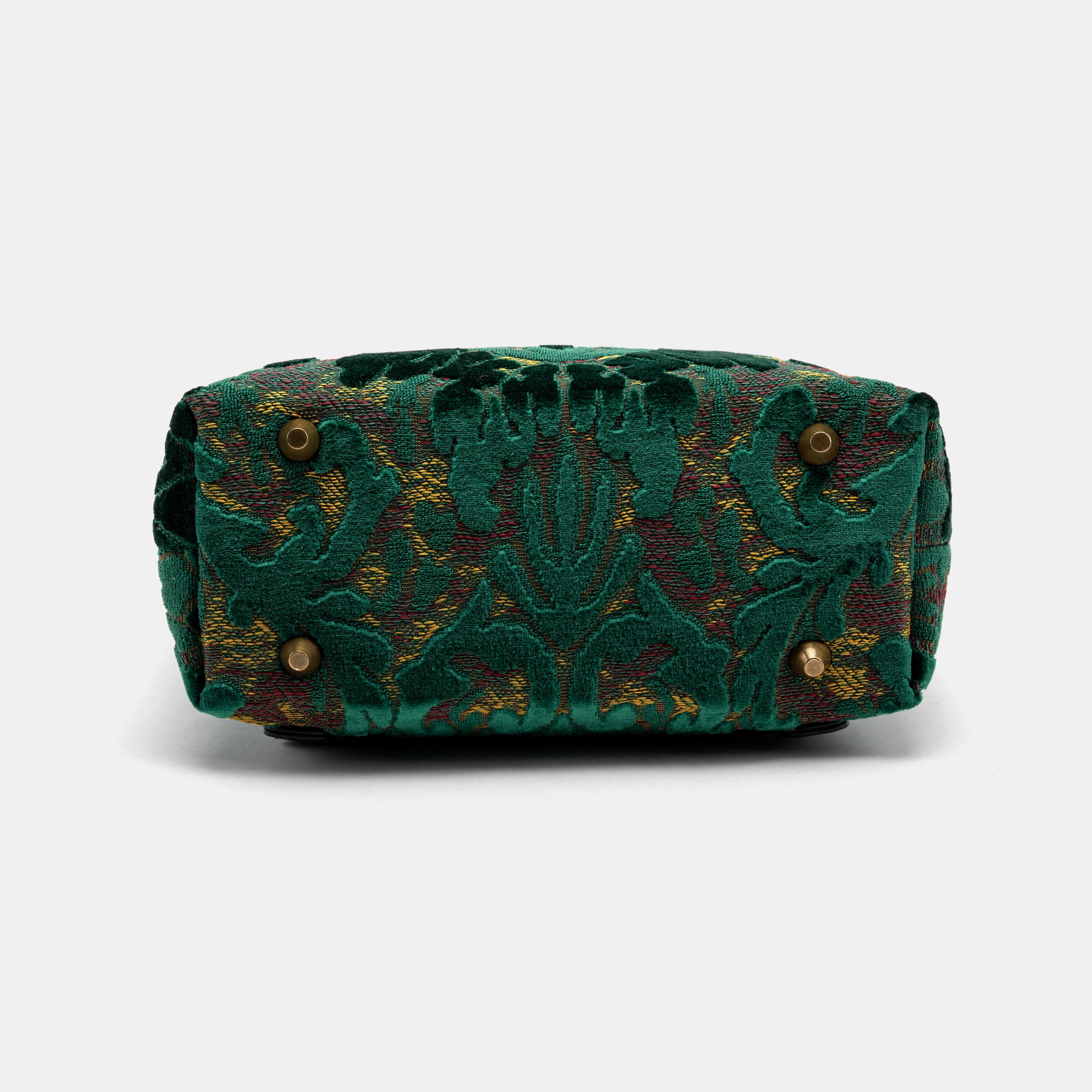 Burnout Velvet Jade Green Everyday Backpack bottom