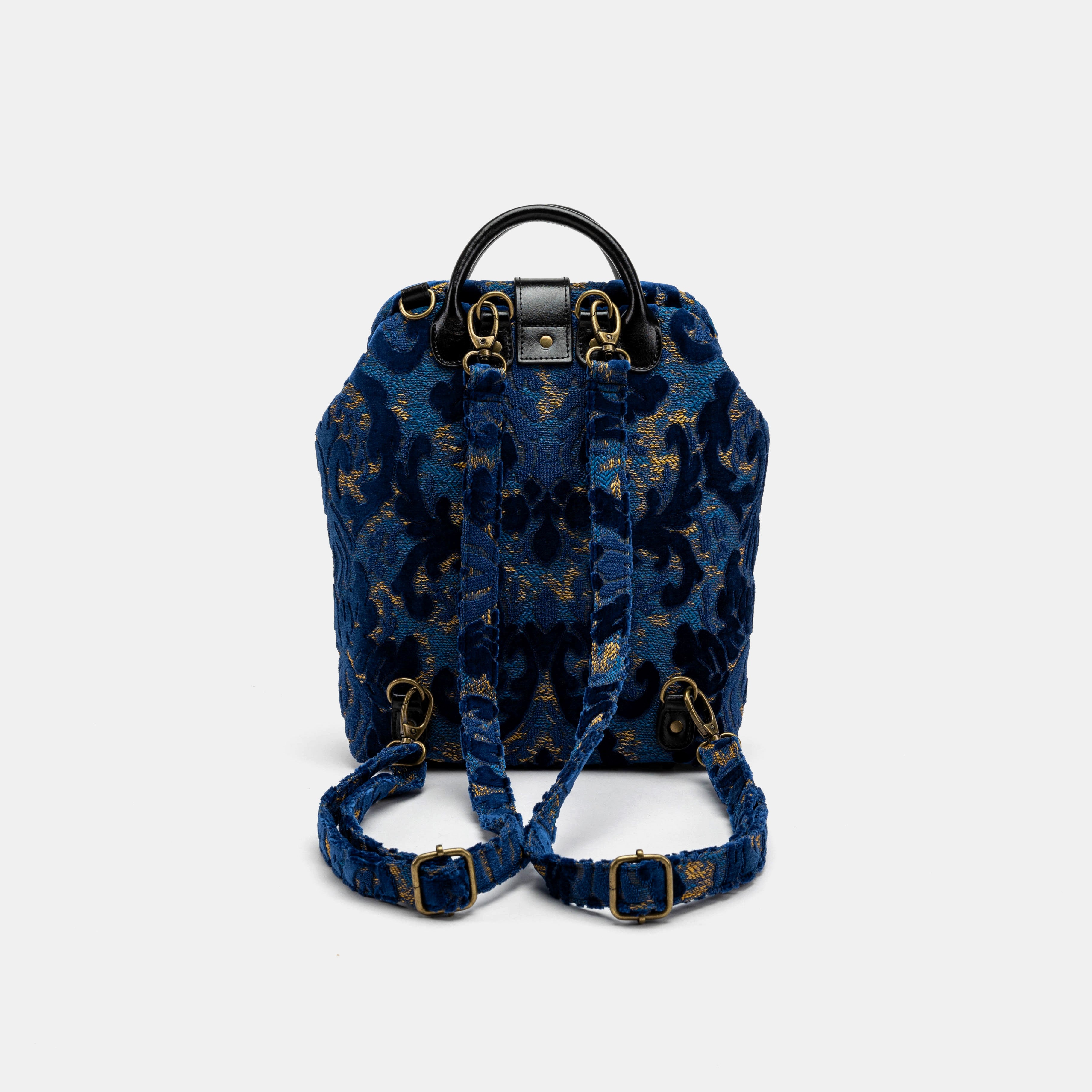 Everyday Backpack Burnout Velvet Navy back