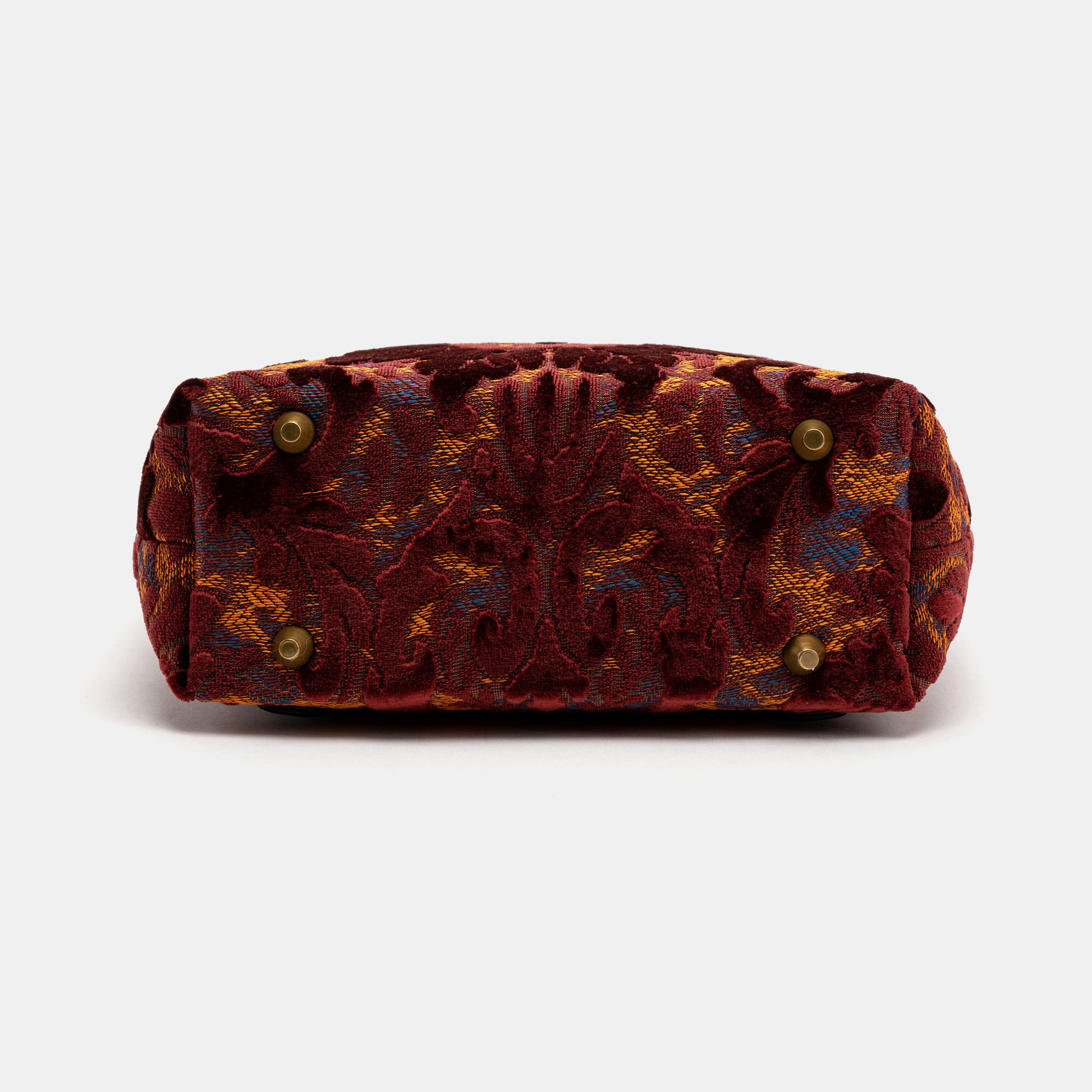 Everyday Backpack Burnout Velvet Wine bottom