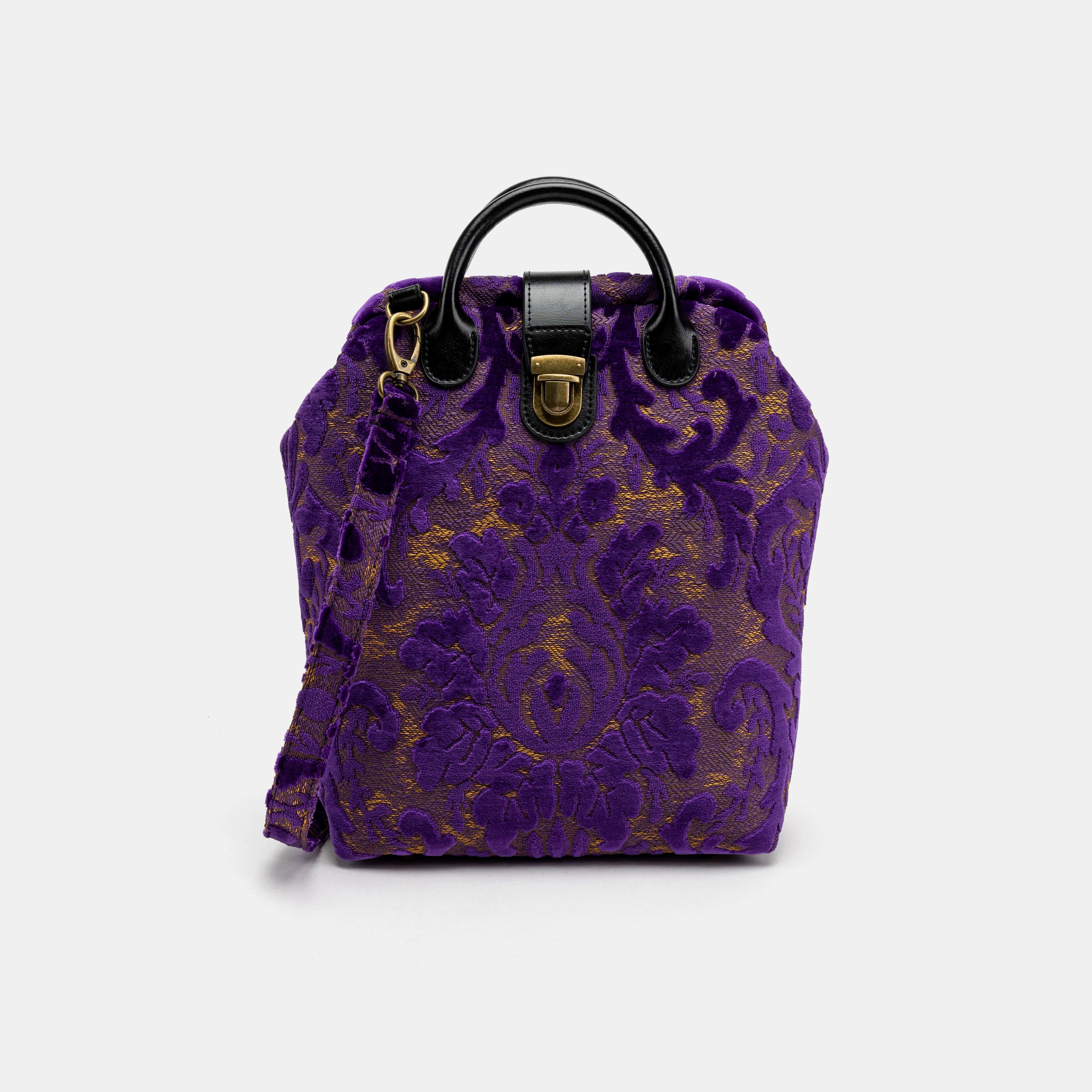 Everyday Backpack Burnout Velvet Purple with shoulder strap