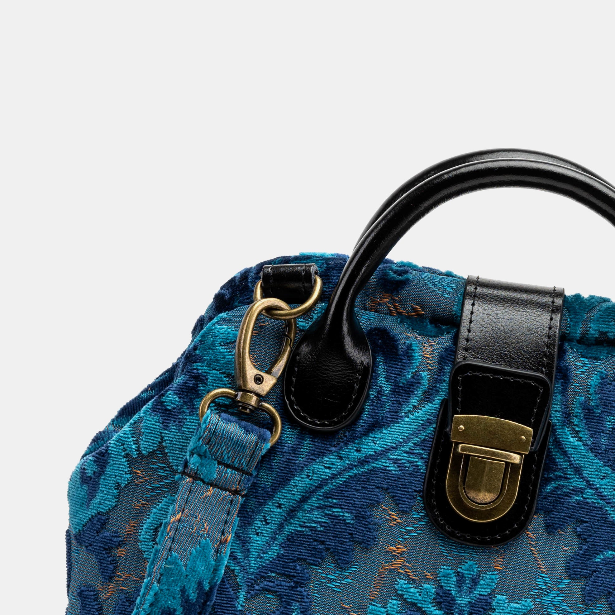 Burnout Velvet Revival Aqua Everyday Backpack detail