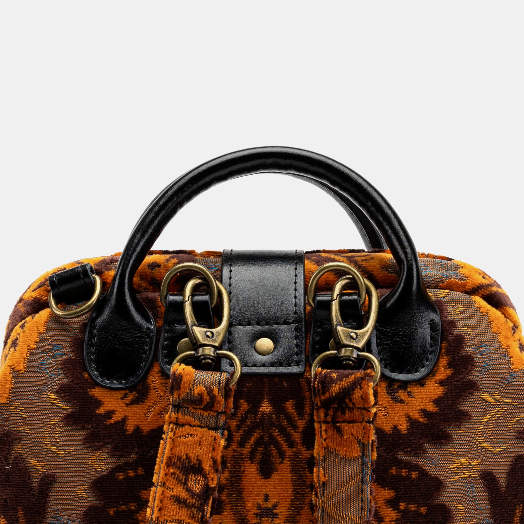 Burnout Velvet Revival Sienna Everyday Backpack back detail