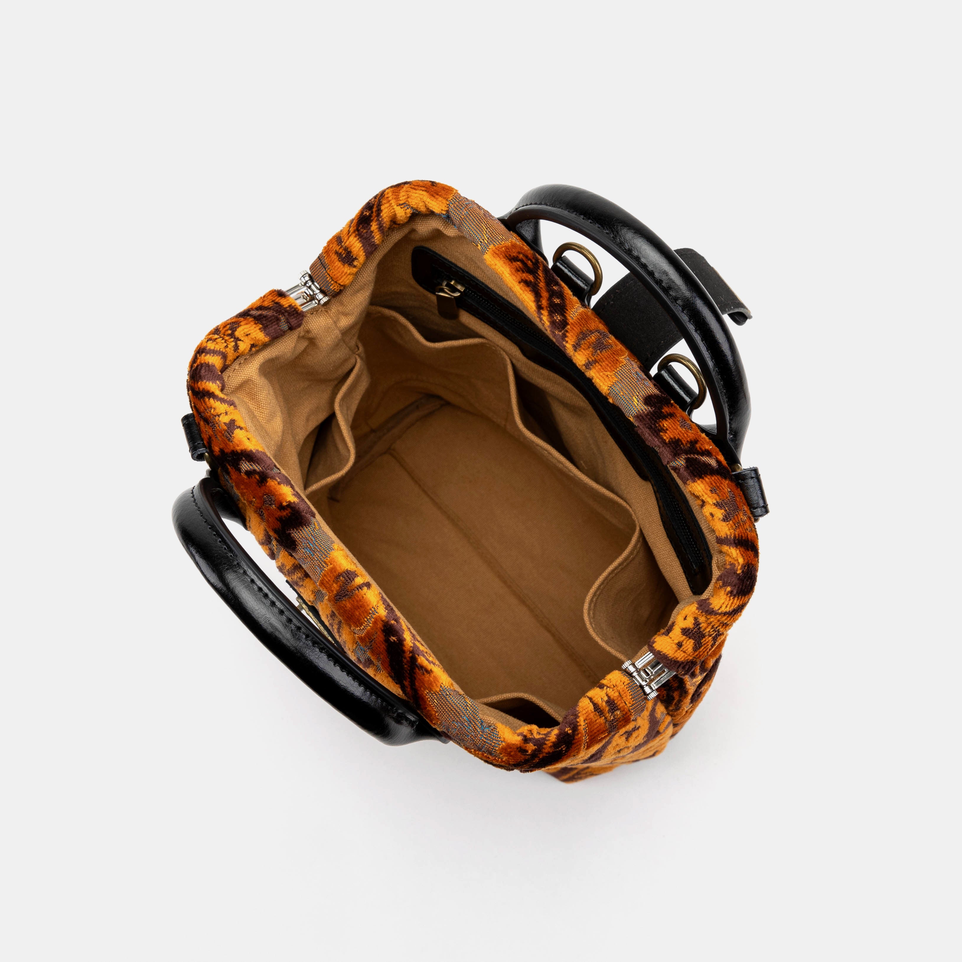 Burnout Velvet Revival Sienna Everyday Backpack inside