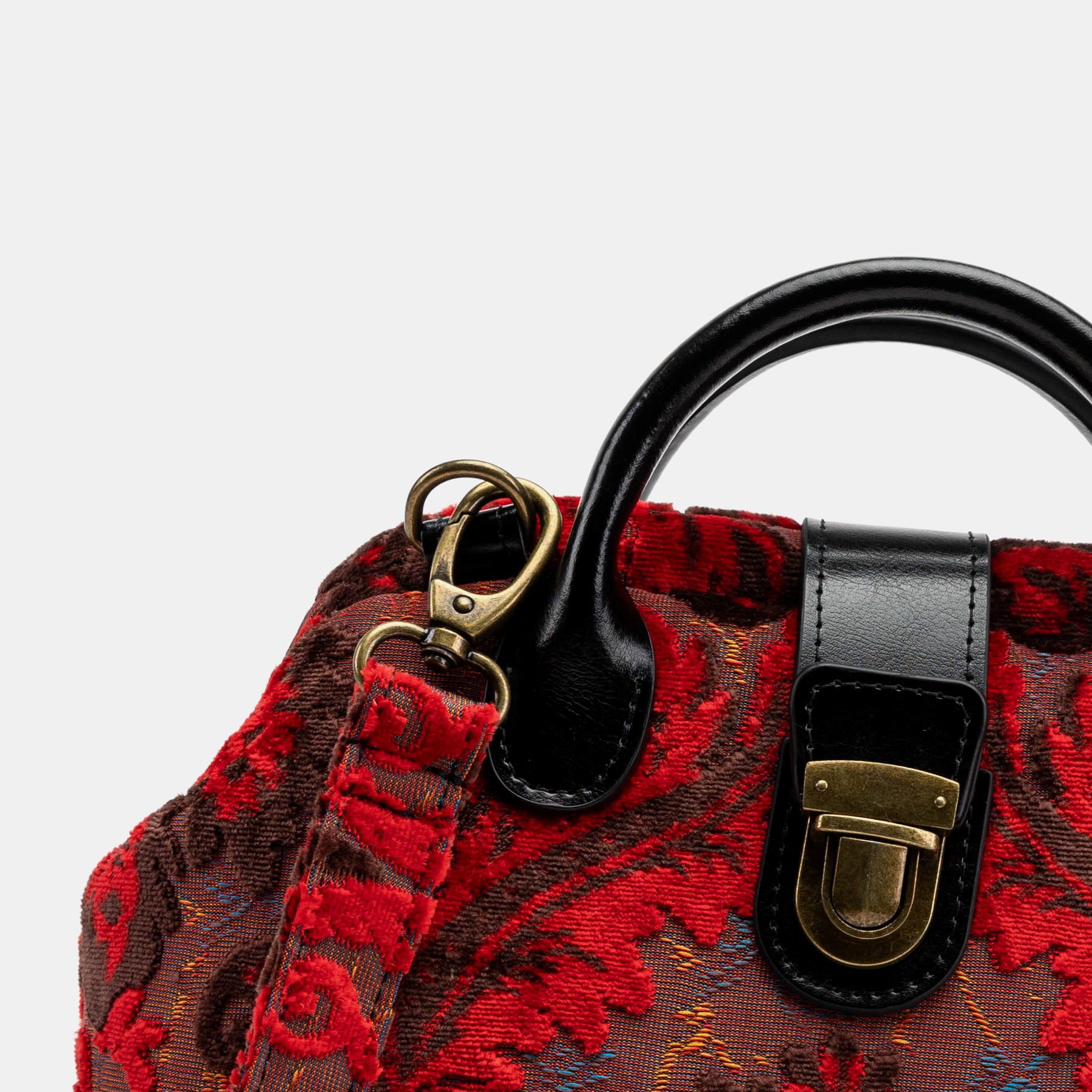 Burnout Velvet Revival Scarlet Everyday Backpack detail