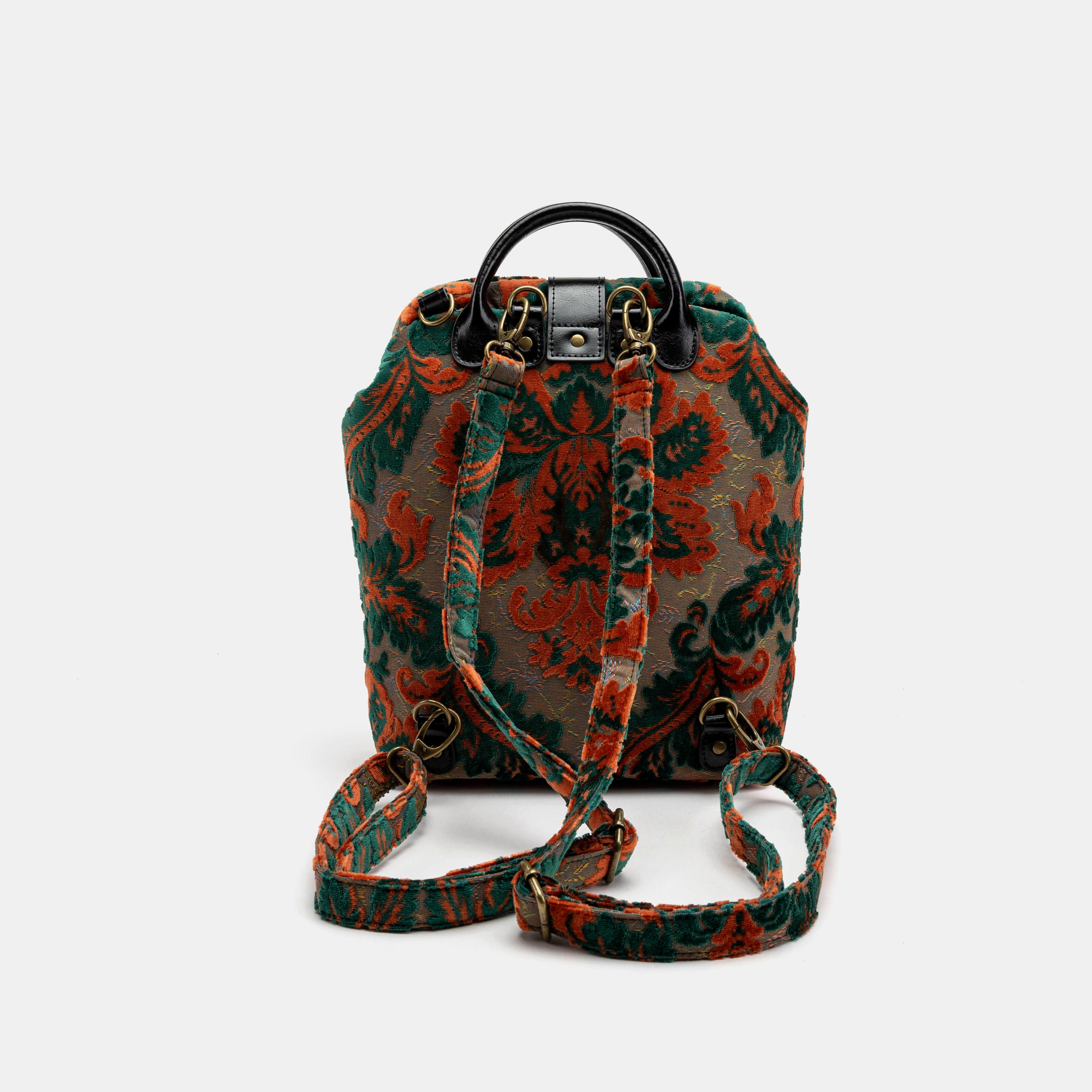 Burnout Velvet Revival Jade Carpet Everyday Backpack Carpetbag of America back