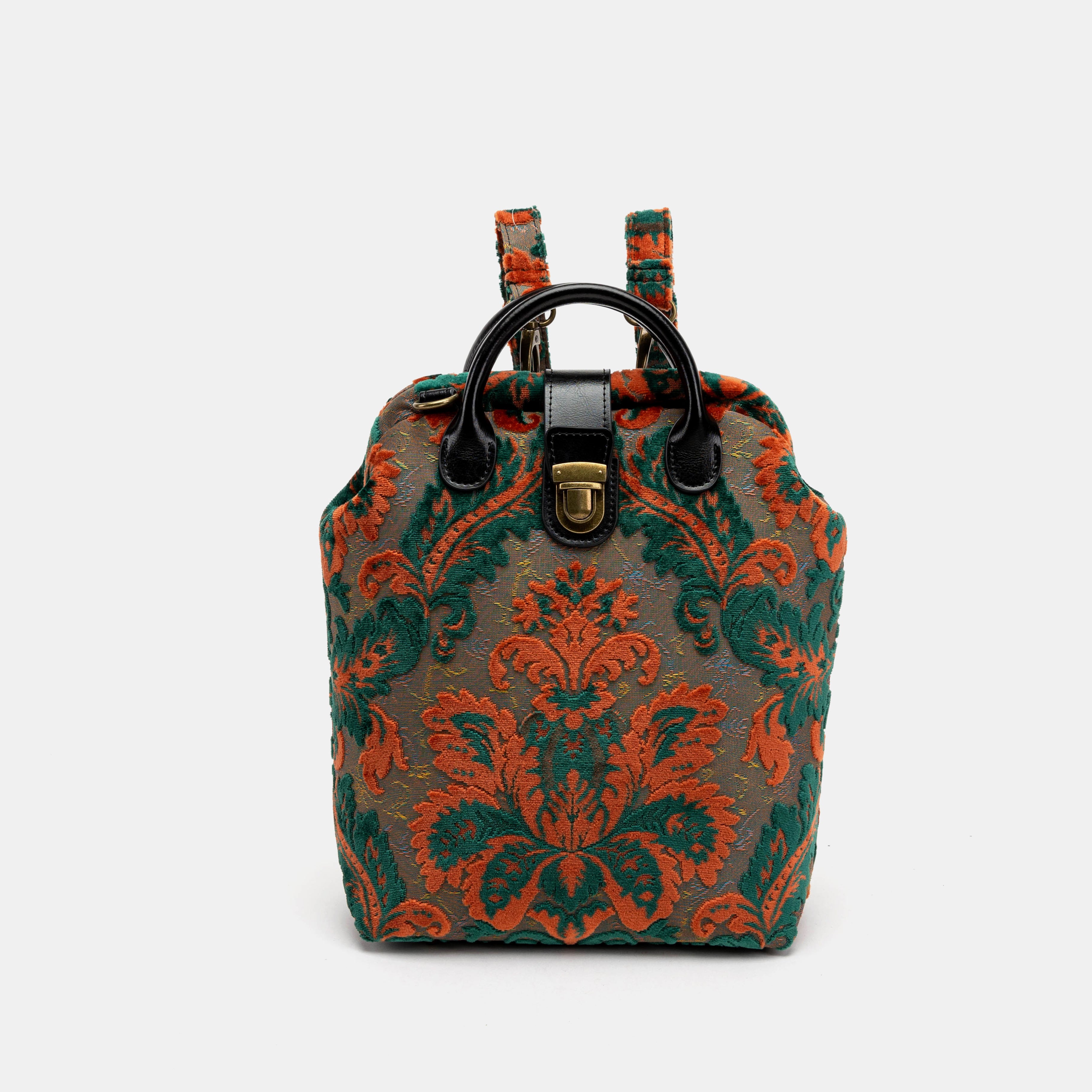 Burnout Velvet Revival Jade Carpet Everyday Backpack Carpetbag of America front