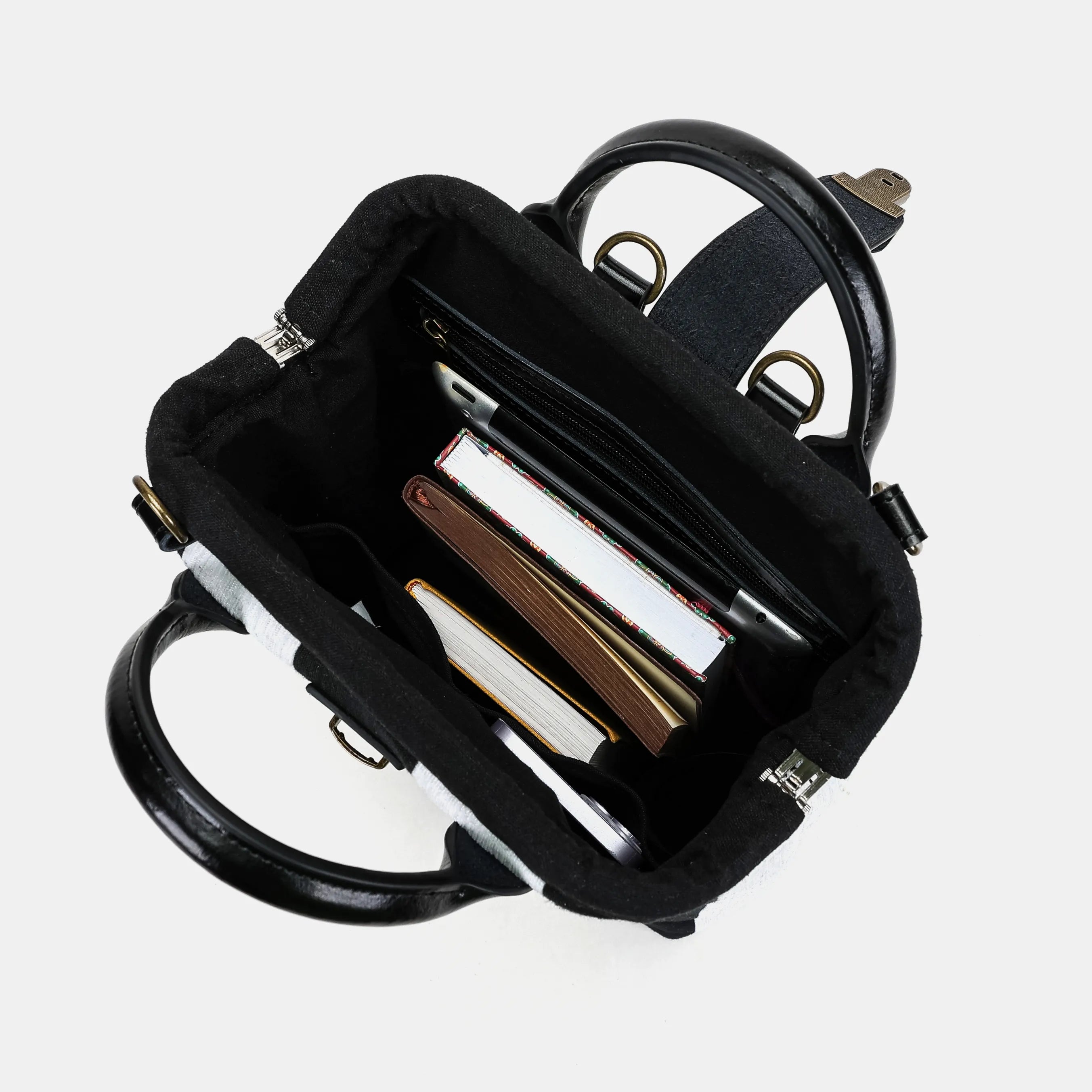 Black & White Beetlejuice Everyday Backpack with books