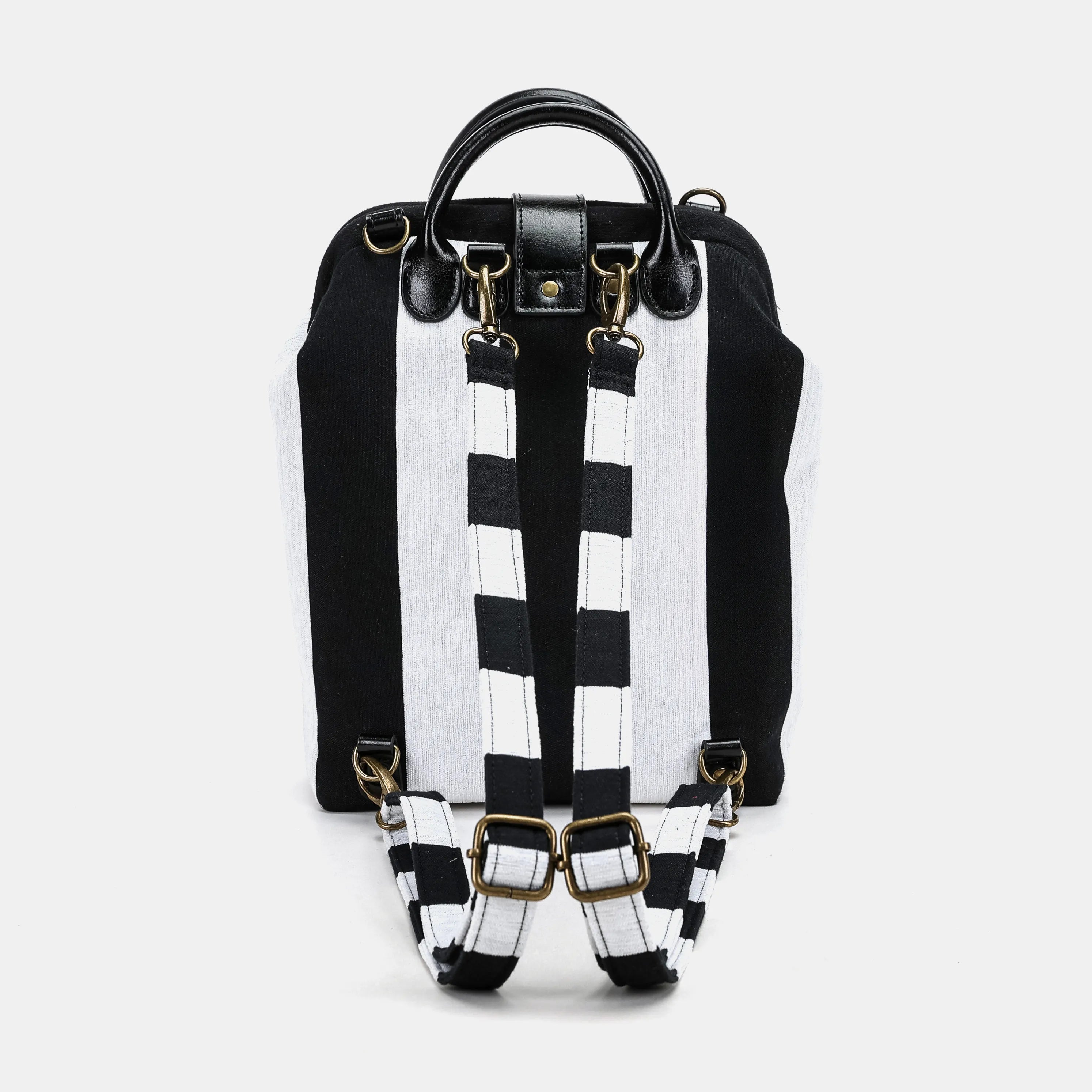 Black & White Beetlejuice Everyday Backpack back