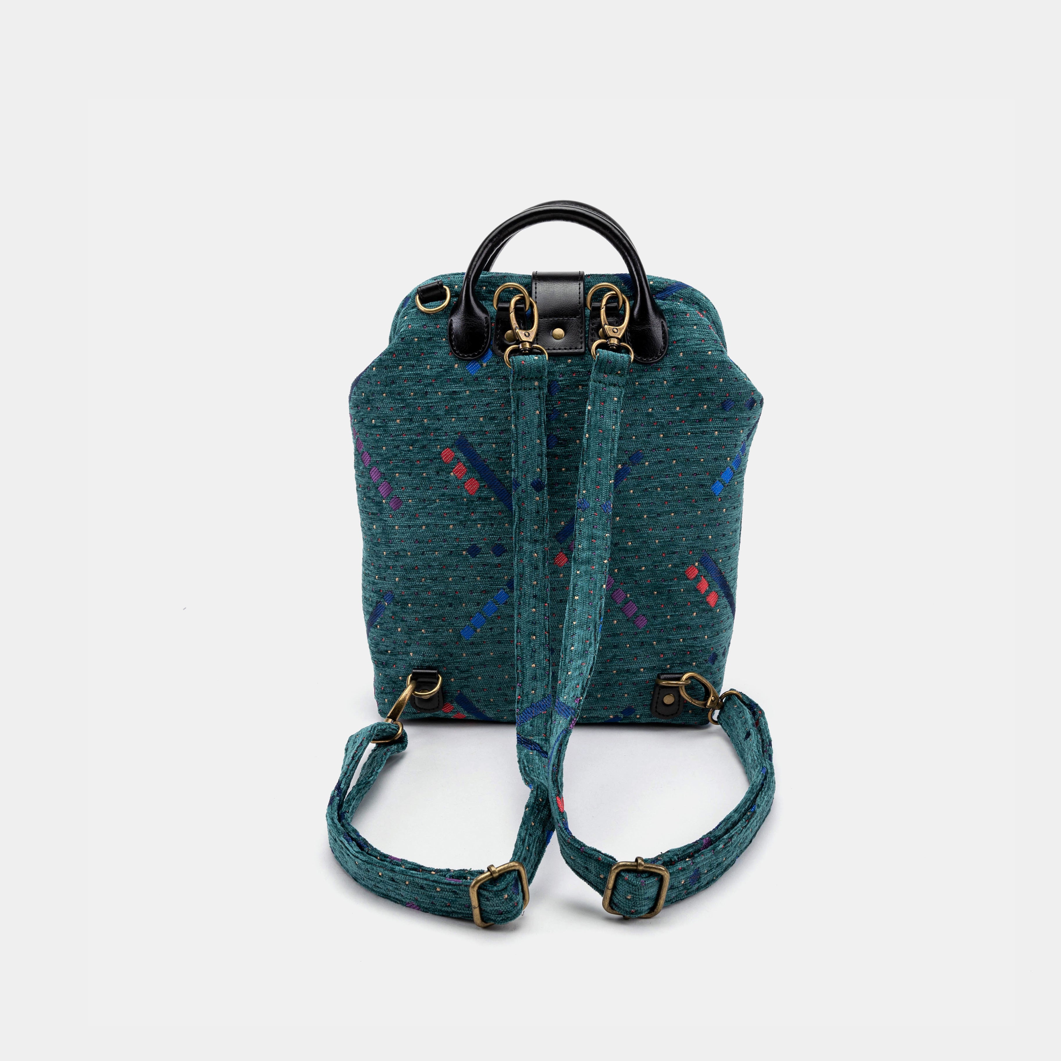 PDX Portland Airport Carpet Everyday Backpack Carpetbag of America back