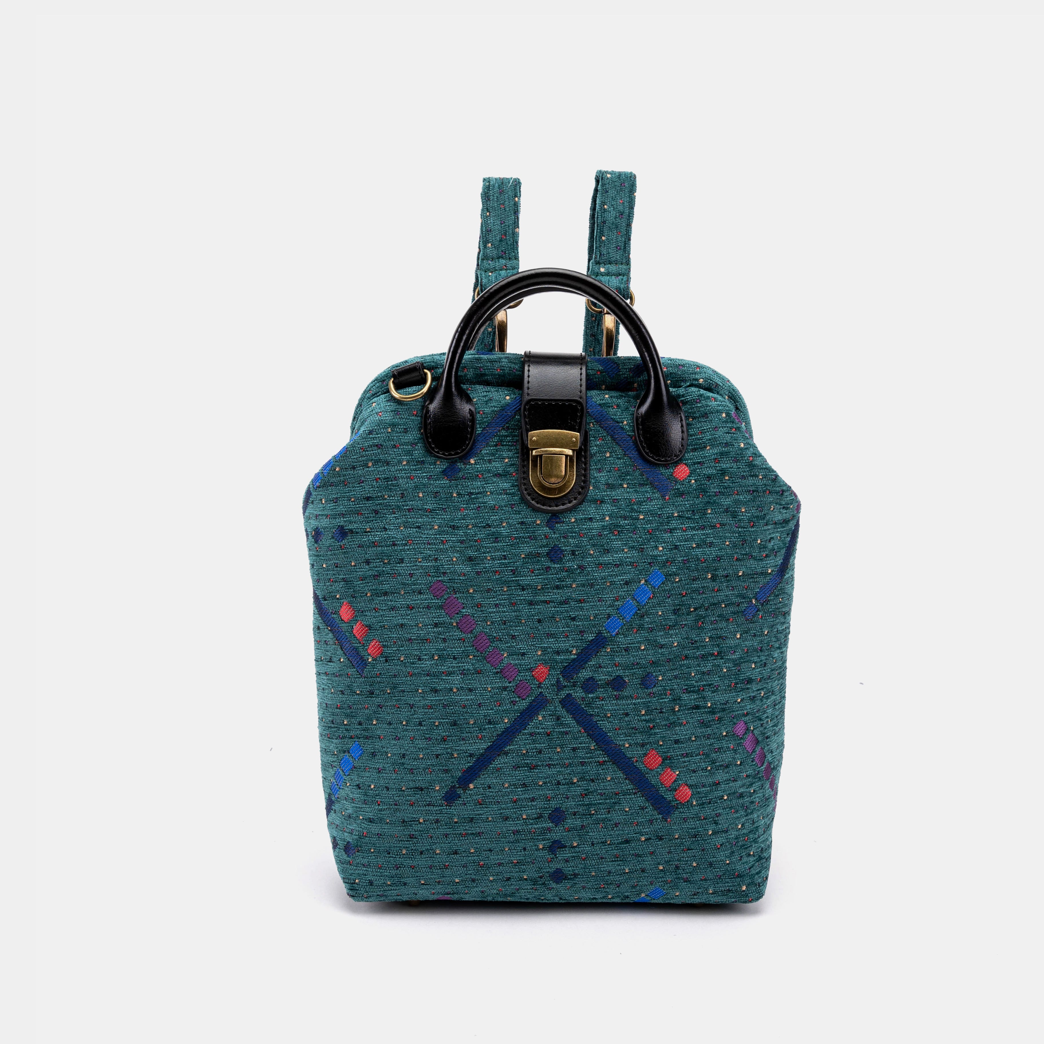 PDX Portland Airport Carpet Everyday Backpack Carpetbag of America front