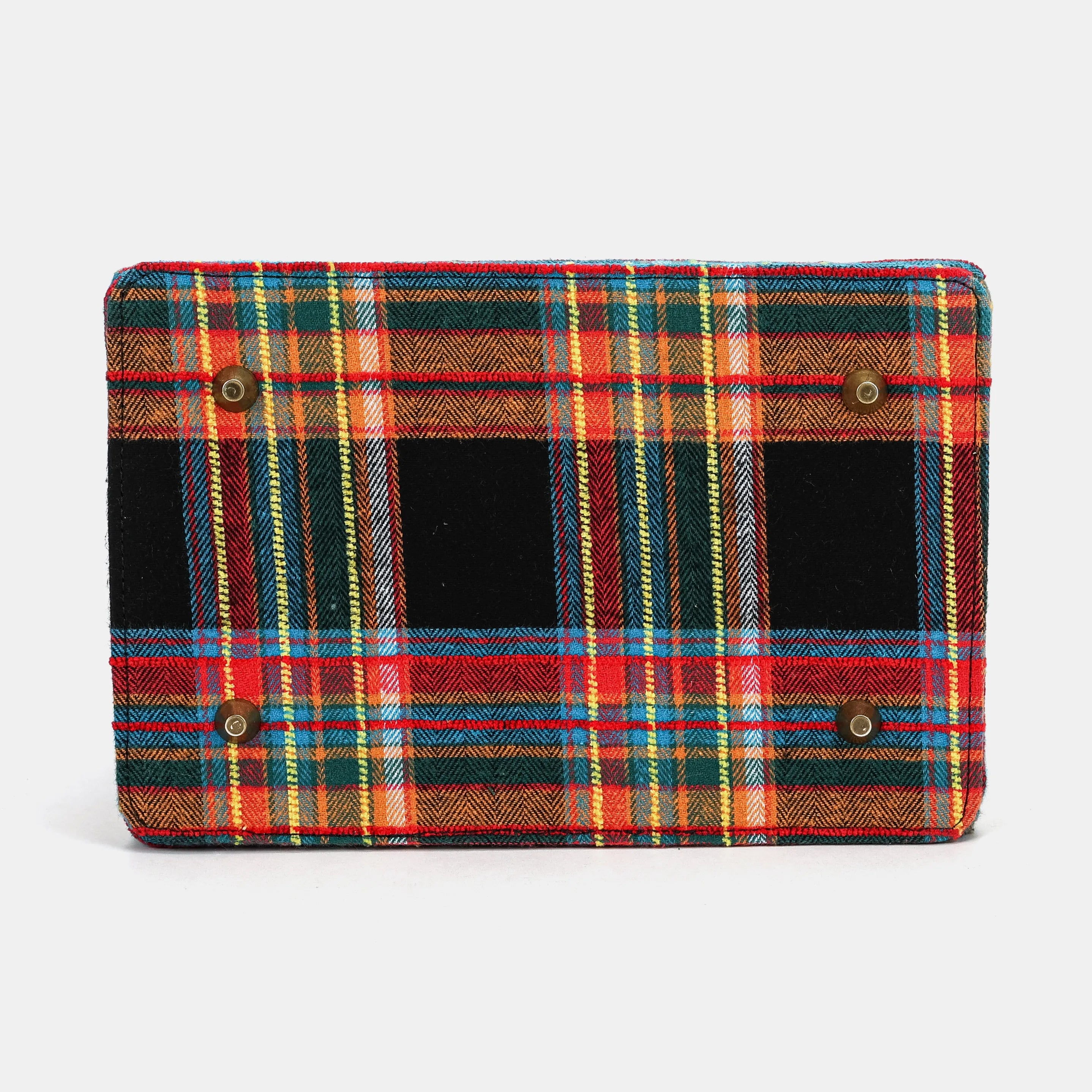 Tartan Stewart Black Vivienne Carpet Purse Gladstone Bag of America bottom