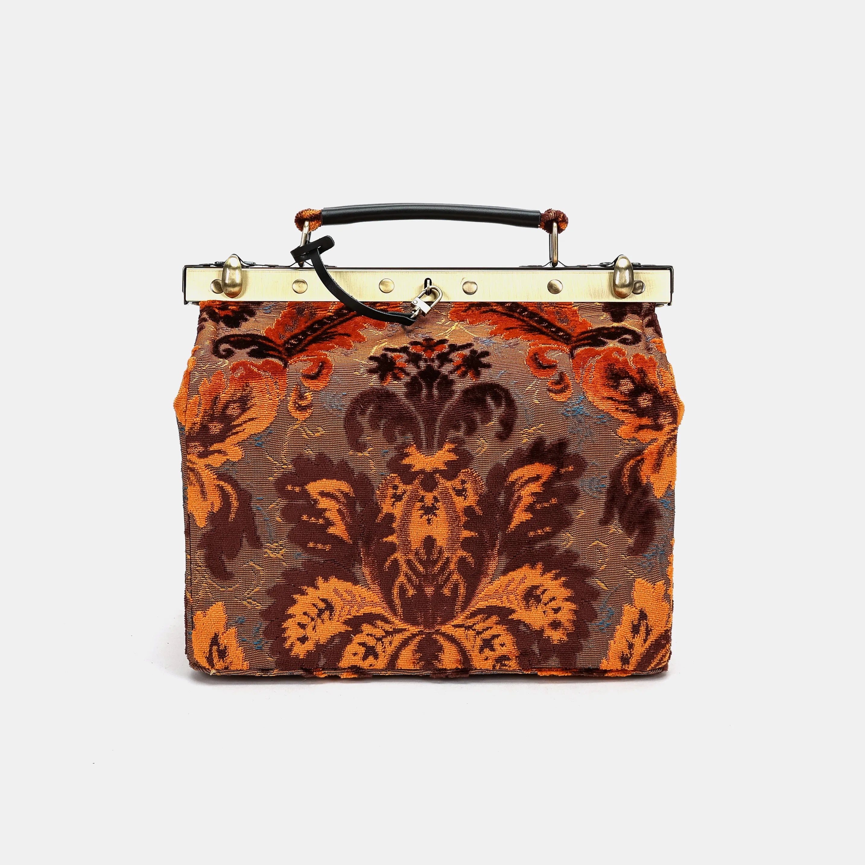 Burnout Velvet Revival Sienna Vivienne Carpet Purse Gladstone Bag main