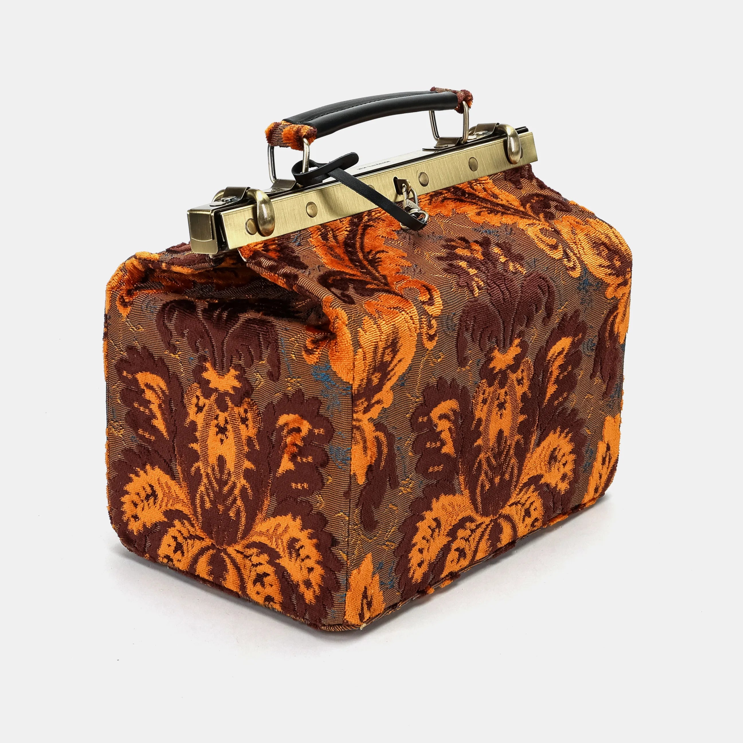 Burnout Velvet Revival Sienna Vivienne Carpet Purse Gladstone Bag side