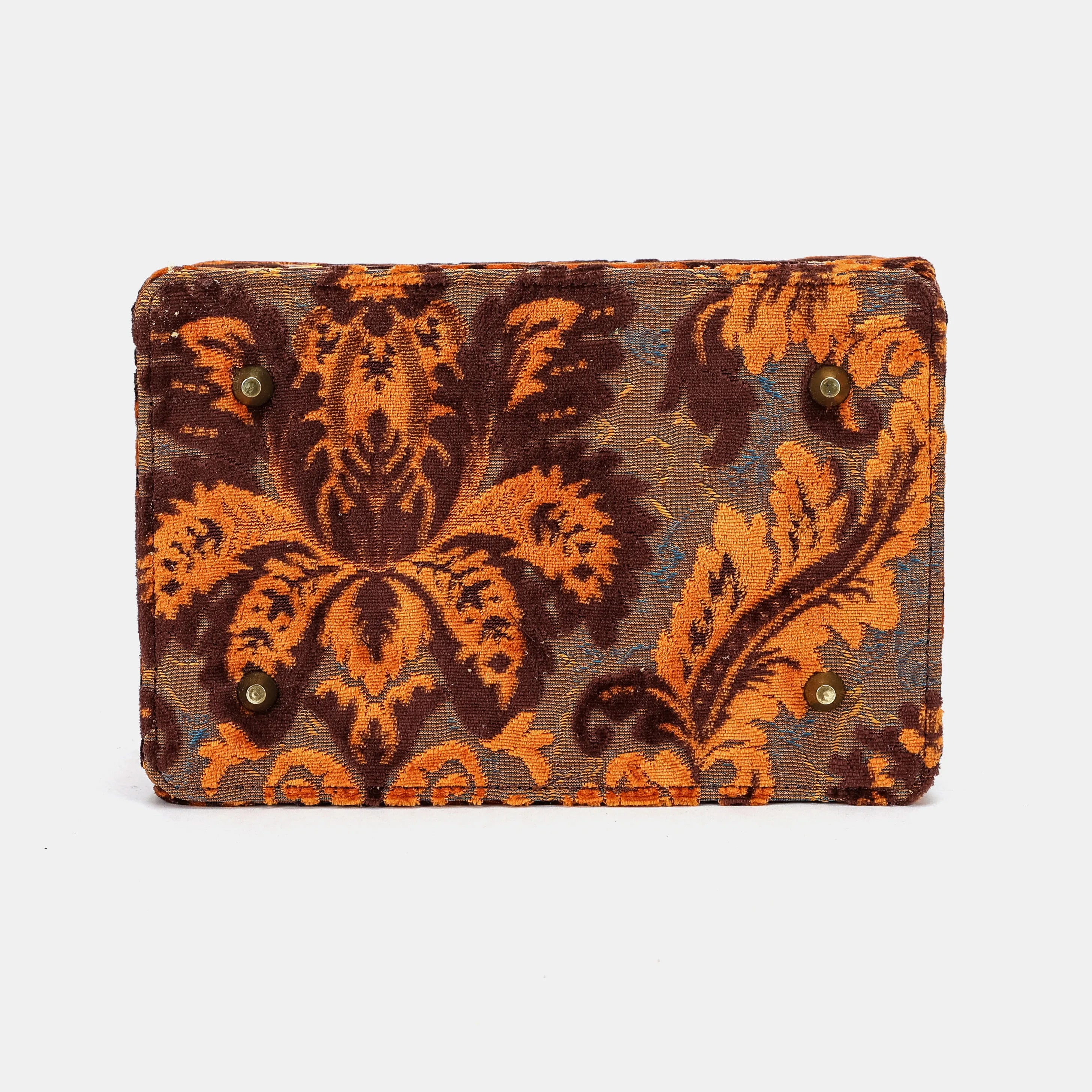 Burnout Velvet Revival Sienna Vivienne Carpet Purse Gladstone Bag bottom