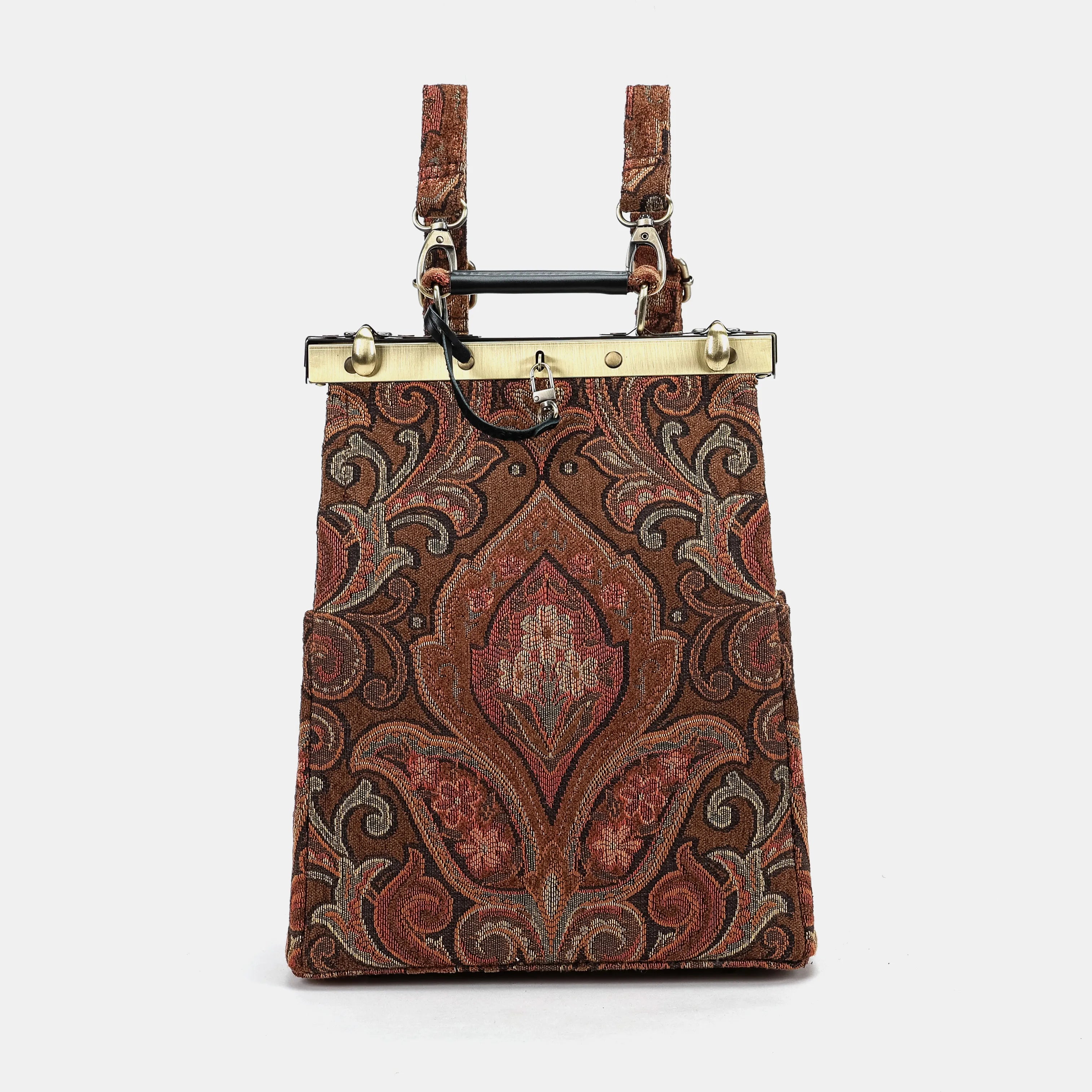 Damask D. Brown Helena Carpet Gladstone Backpack of America main