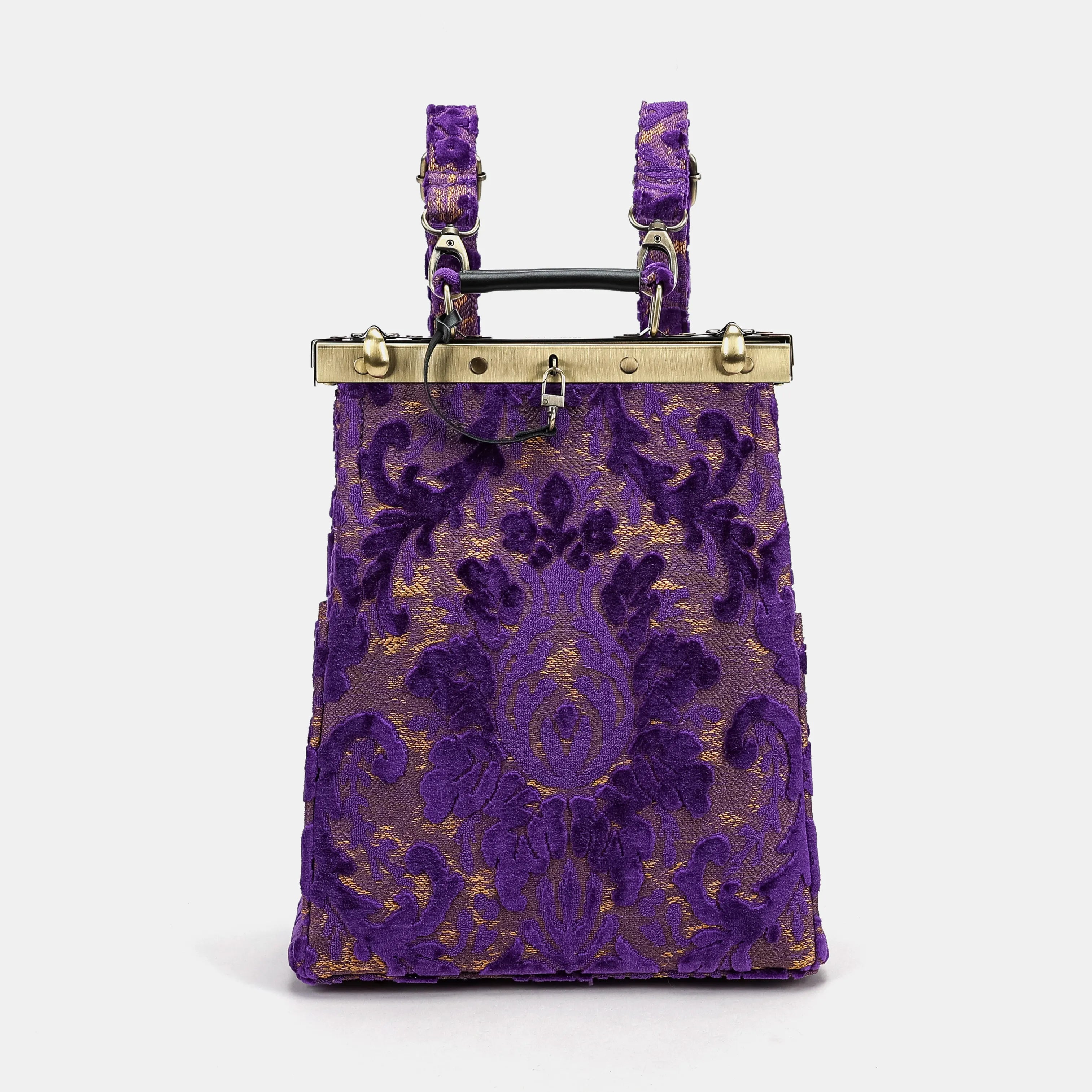 Burnout Velvet Purple Helena Carpet Gladstone Backpack of America main