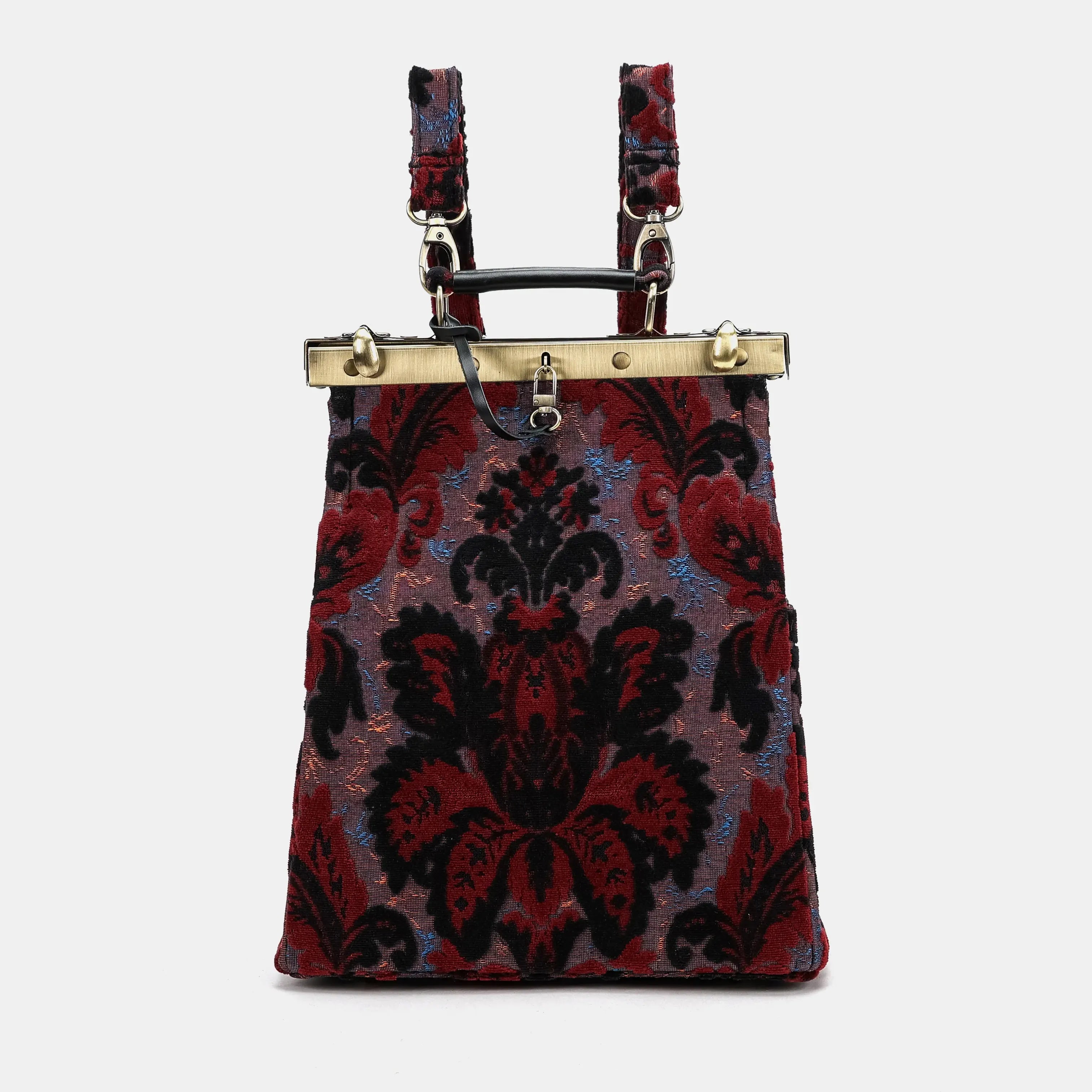 Burnout velvet Revival Sephia Helena Carpet Gladstone Backpack America main
