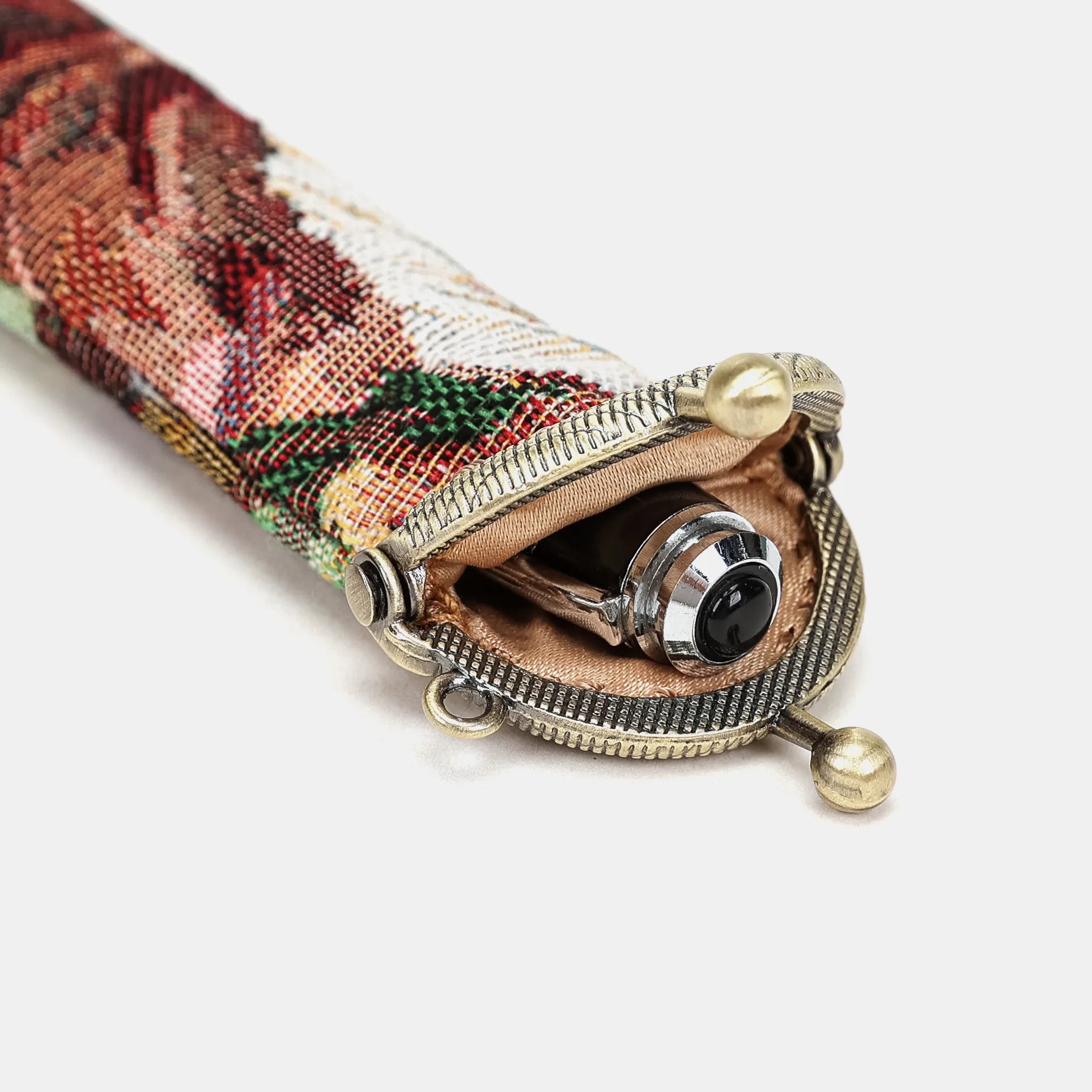 Rose Bush Solo Pen Case of Carpetbag America details