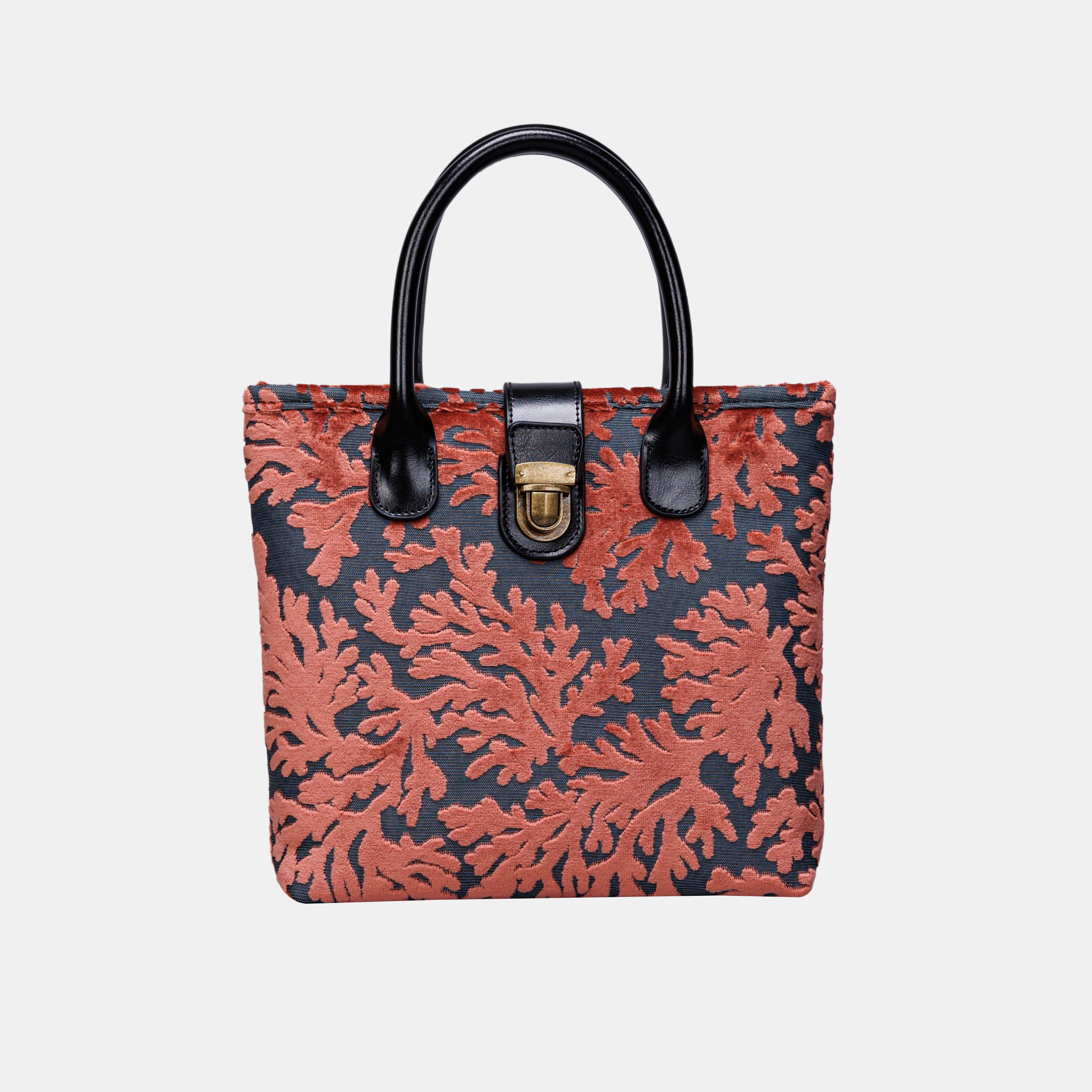 St Tropez Scuba Coral Tuck Lock Carpet Satchel carpet bag MCW Handmade