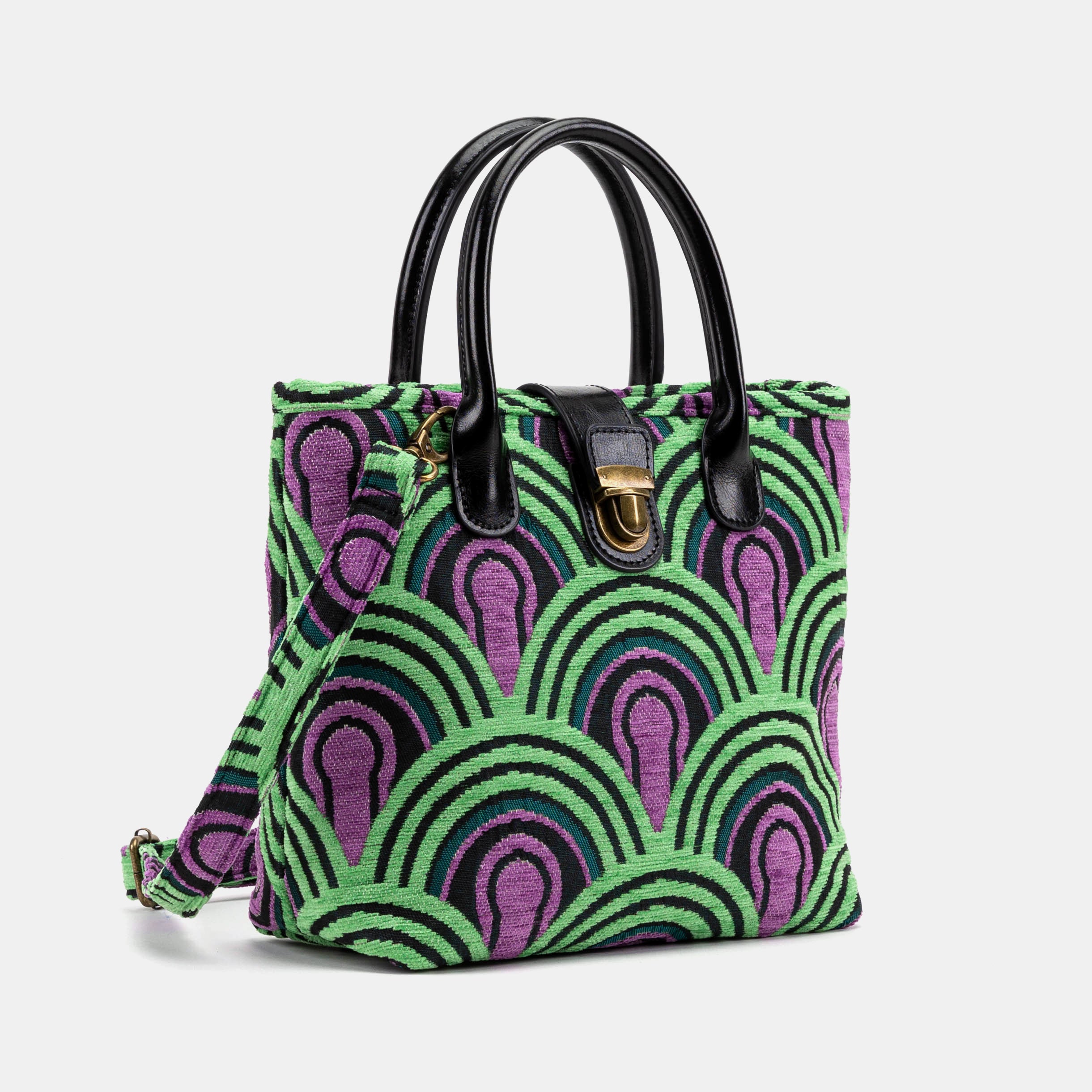 The Shining Room 237 Tuck Lock Carpet Satchel with shoulder strap