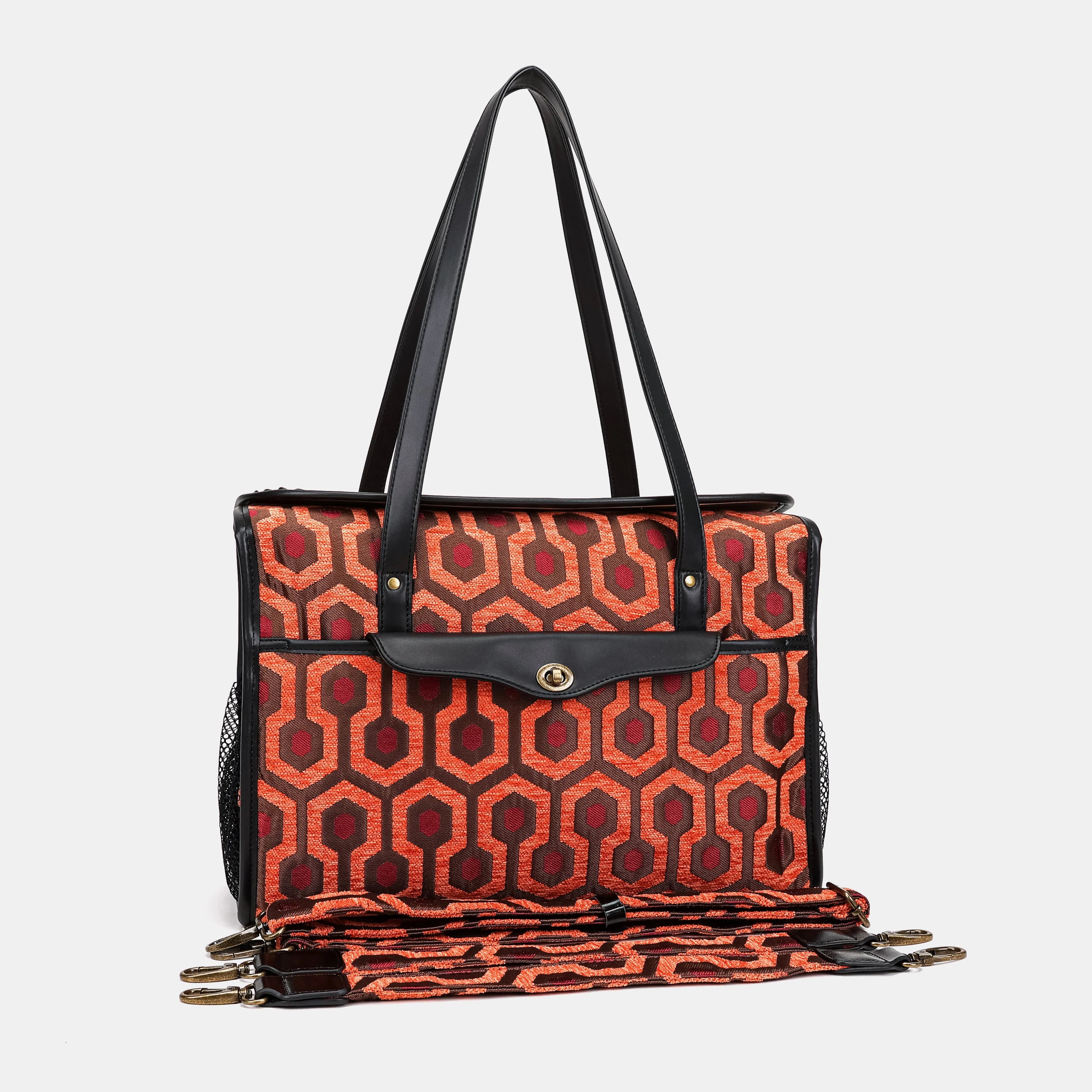 ''The Shining'' Overlook Hotel Vintage Carpet Diaper Bag of America with straps