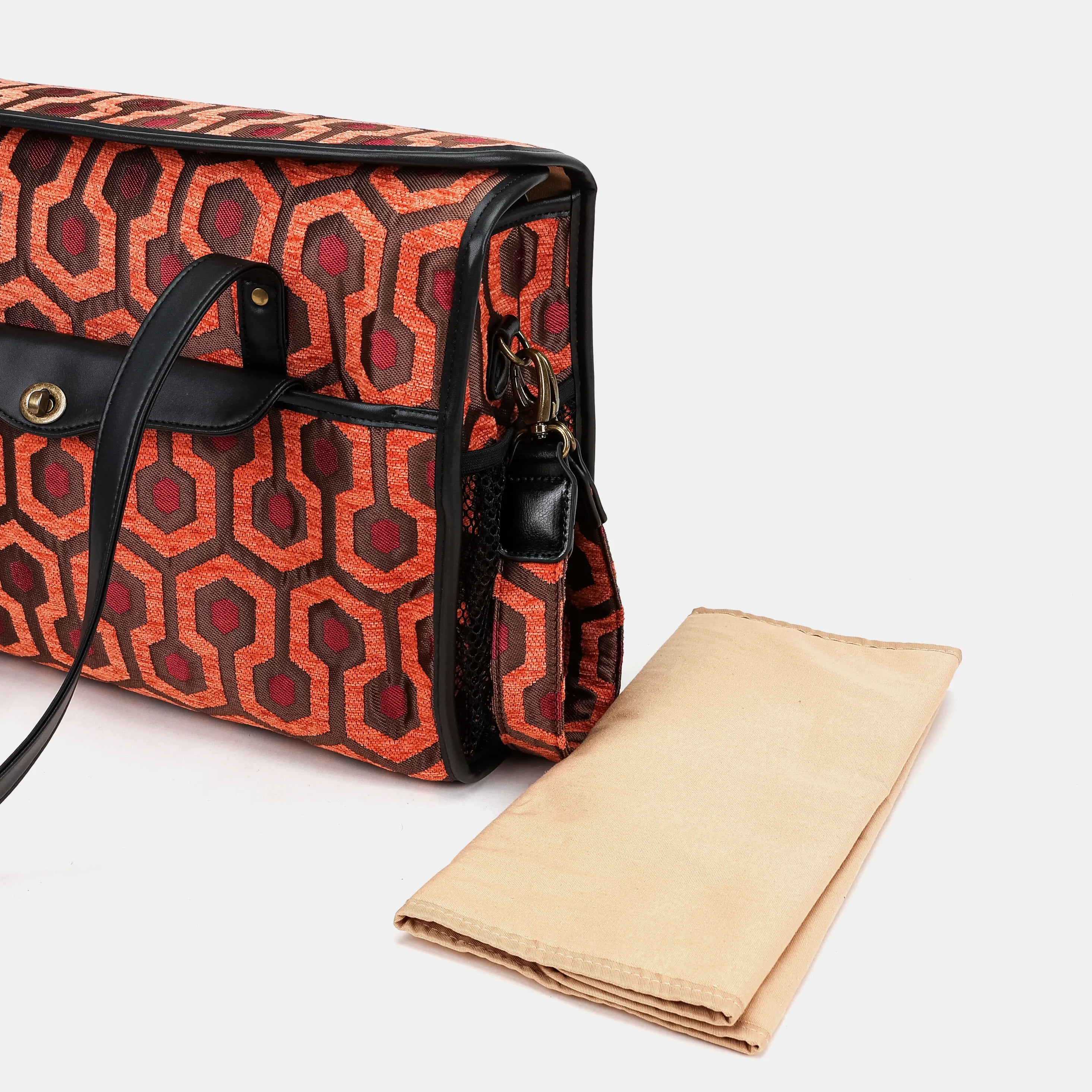 ''The Shining'' Overlook Hotel Vintage Carpet Diaper Bag of America changing mat