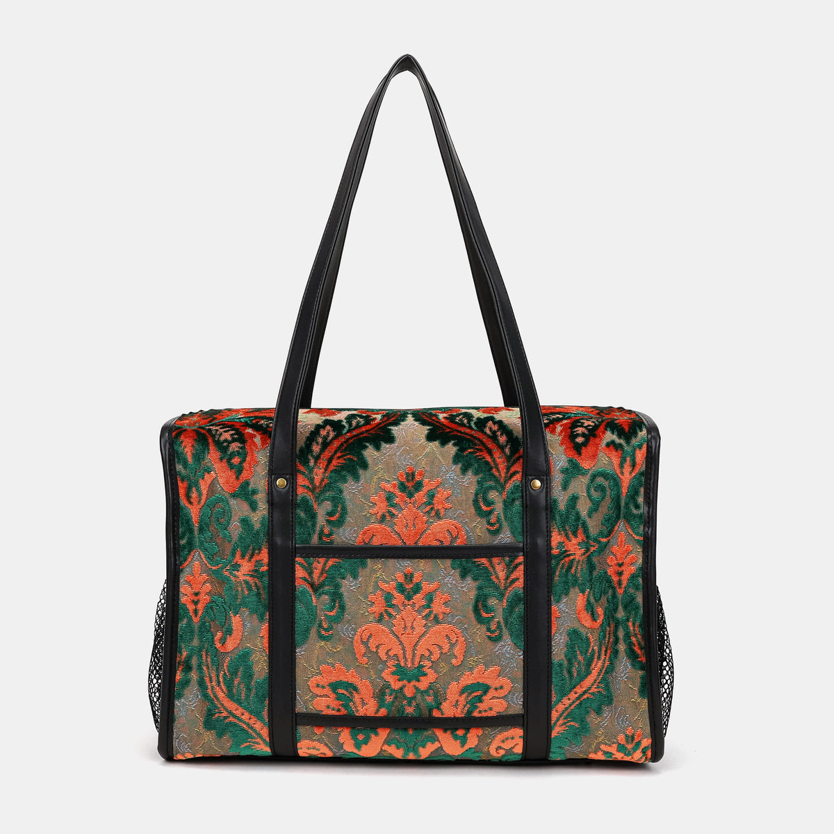 Burnout Velvet Revival Jade Vintage Carpet Diaper Bag of America back