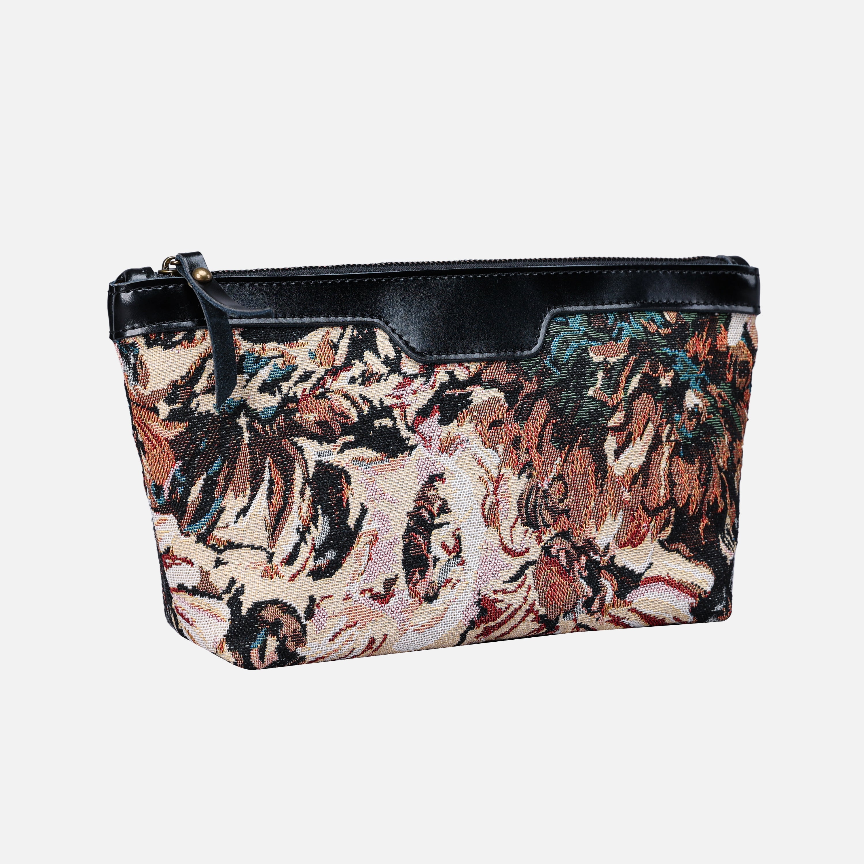 Daisy Black Carpet Makeup Bag carpet bag MCW Handmade-2