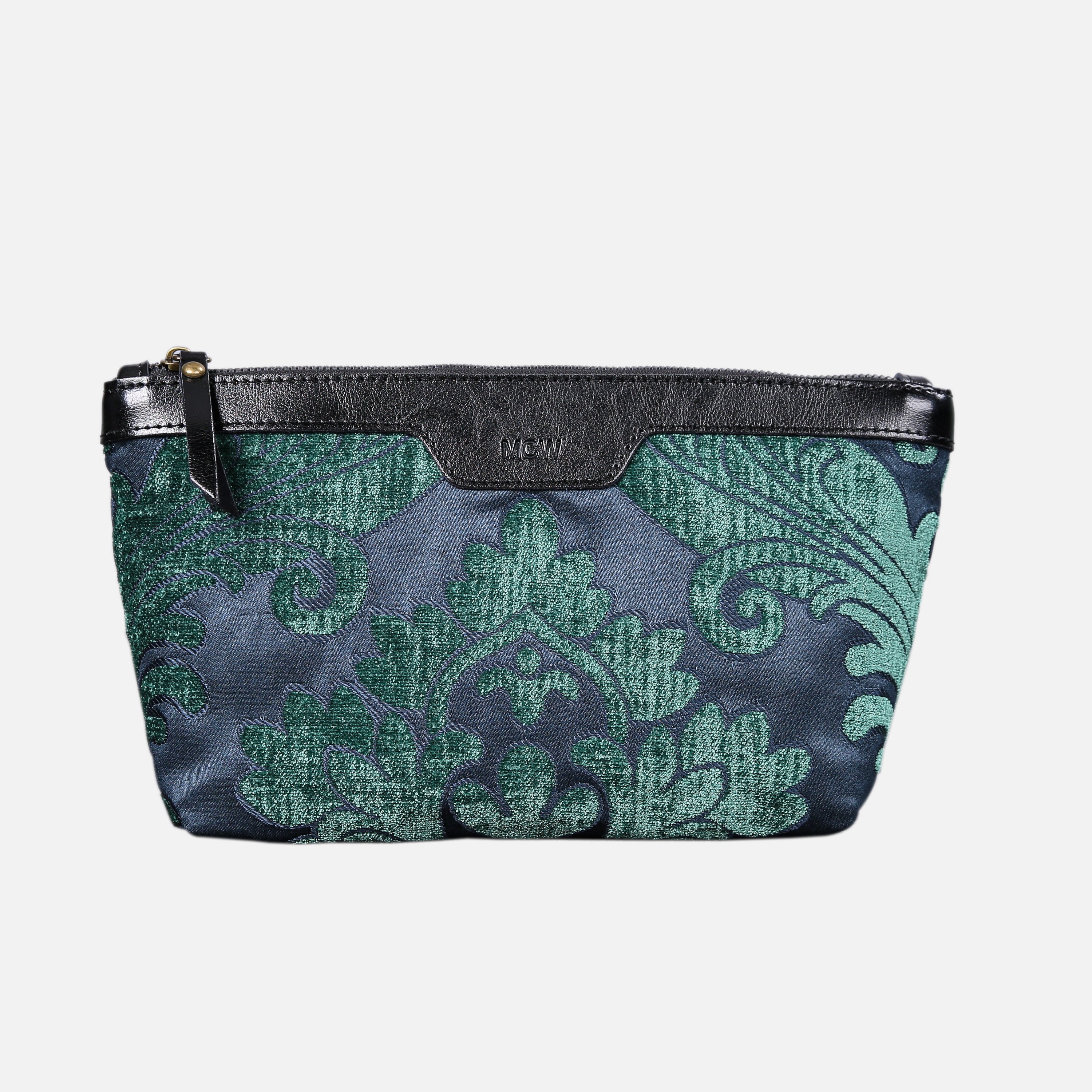 Queen Hunter Green Carpet Makeup Bag carpet bag MCW Handmade