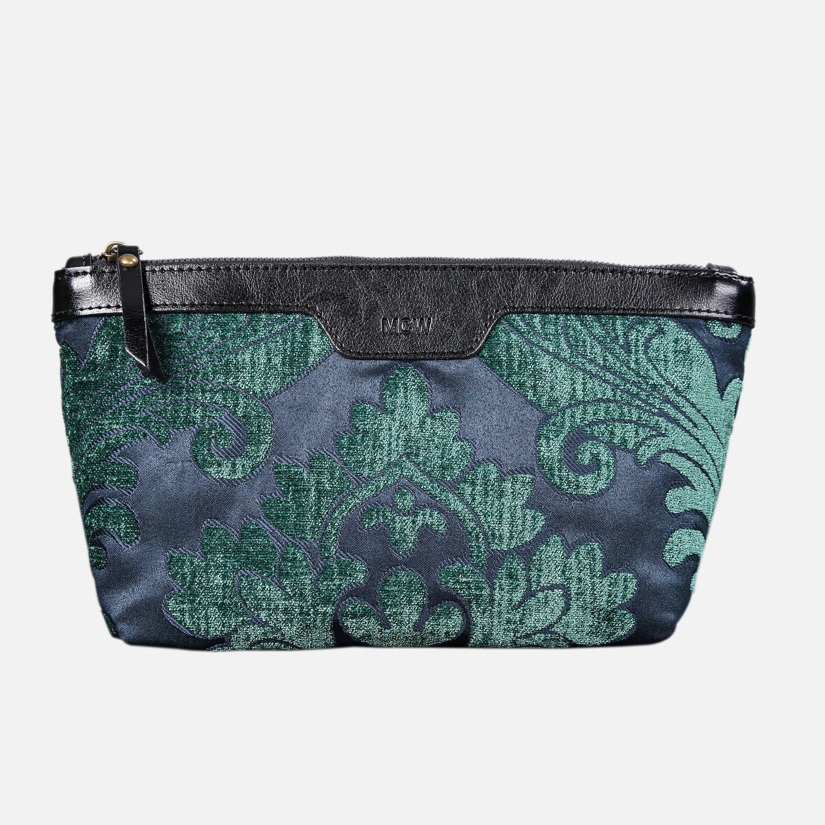 Queen Hunter Green Carpet Makeup Bag carpet bag MCW Handmade