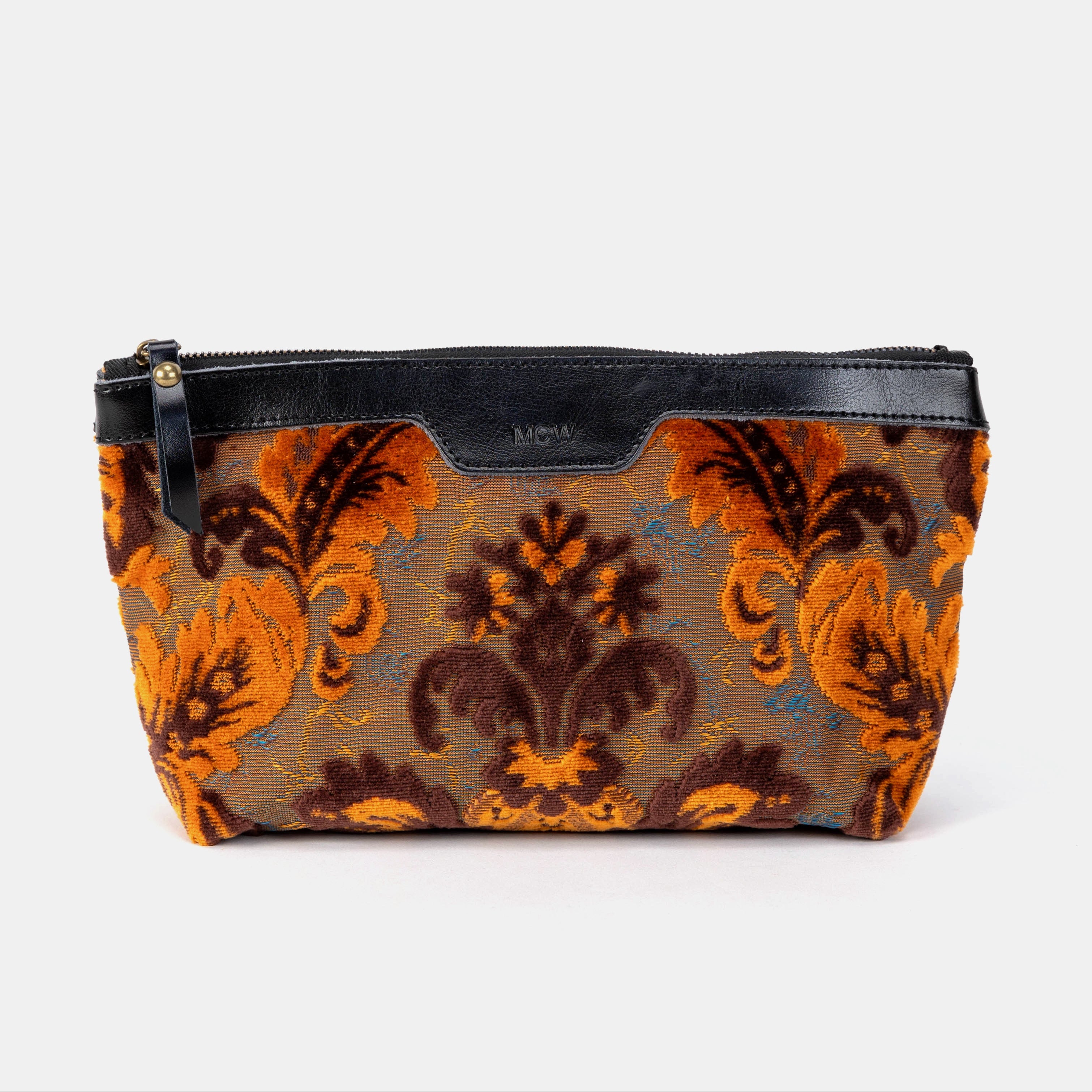 Burnout Velvet Revival Sienna Carpet Makeup Bag