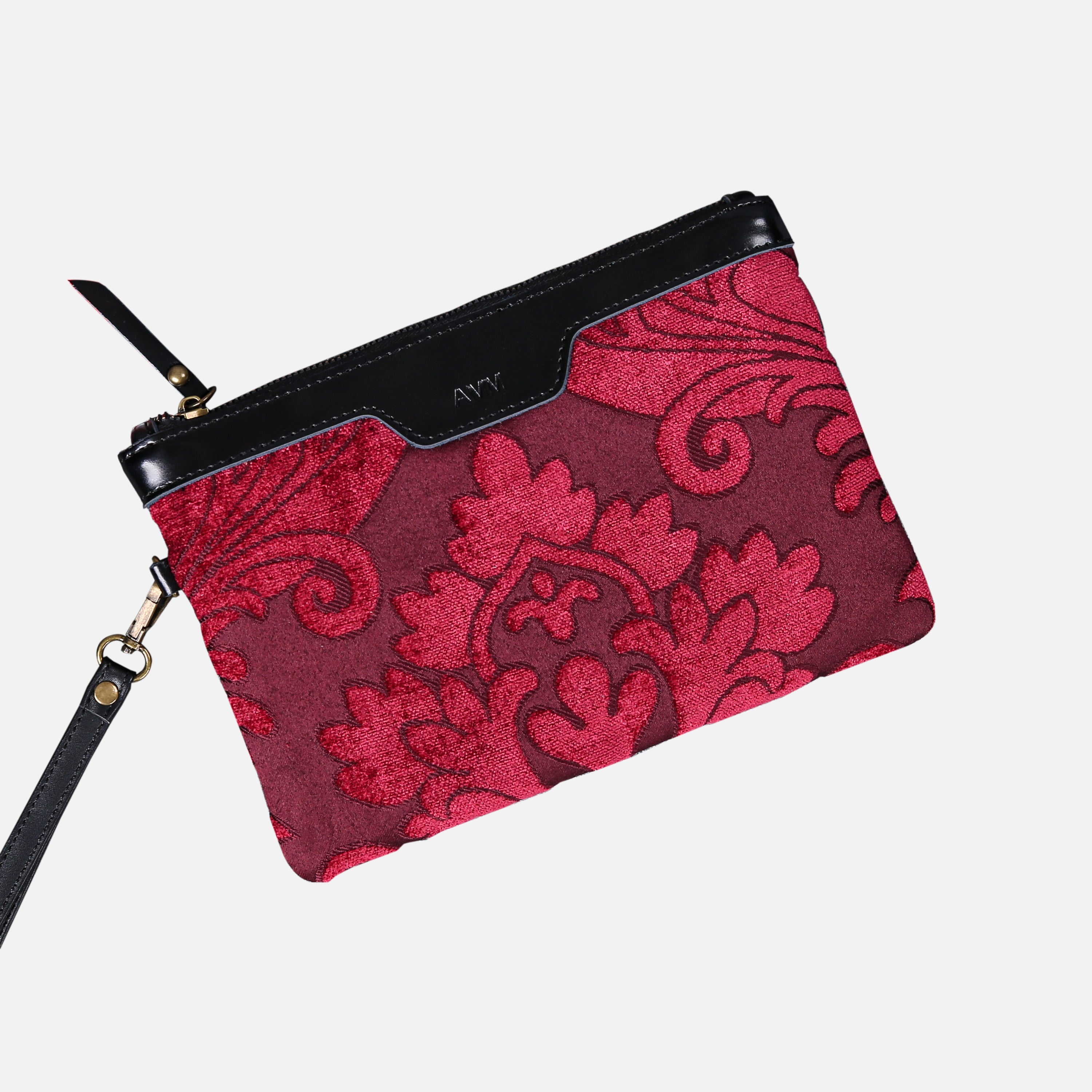 Queen Wine Wristlet Clutch carpet bag MCW Handmade-1