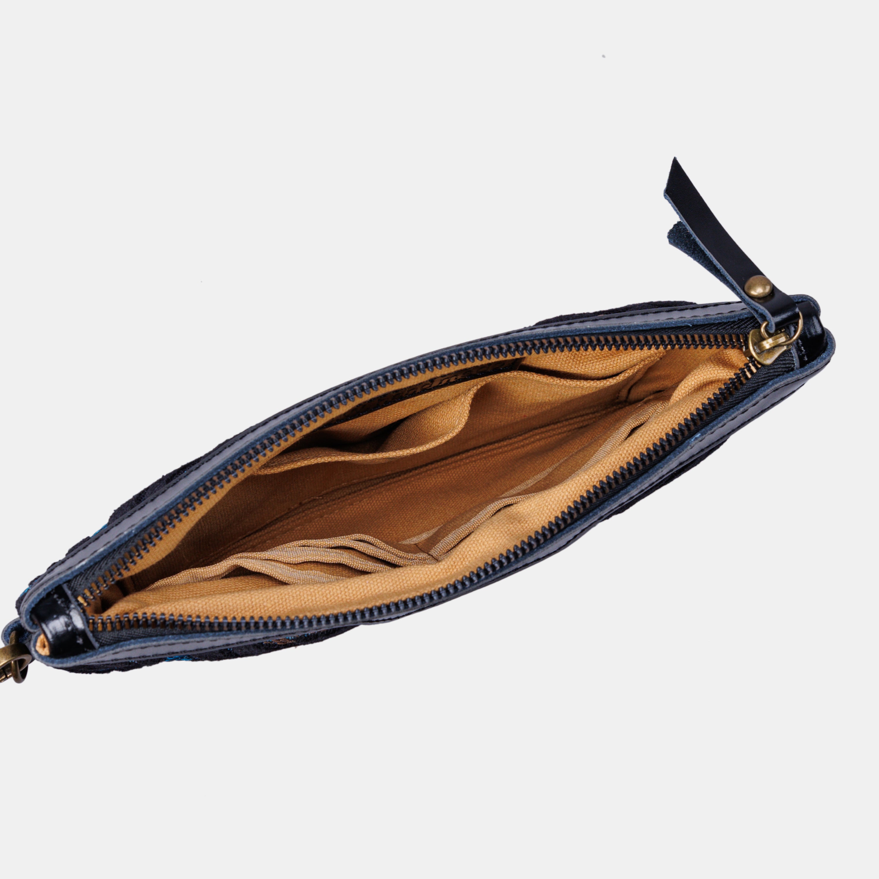 Burnout Velvet Black carpet bag MCW Handmade-5