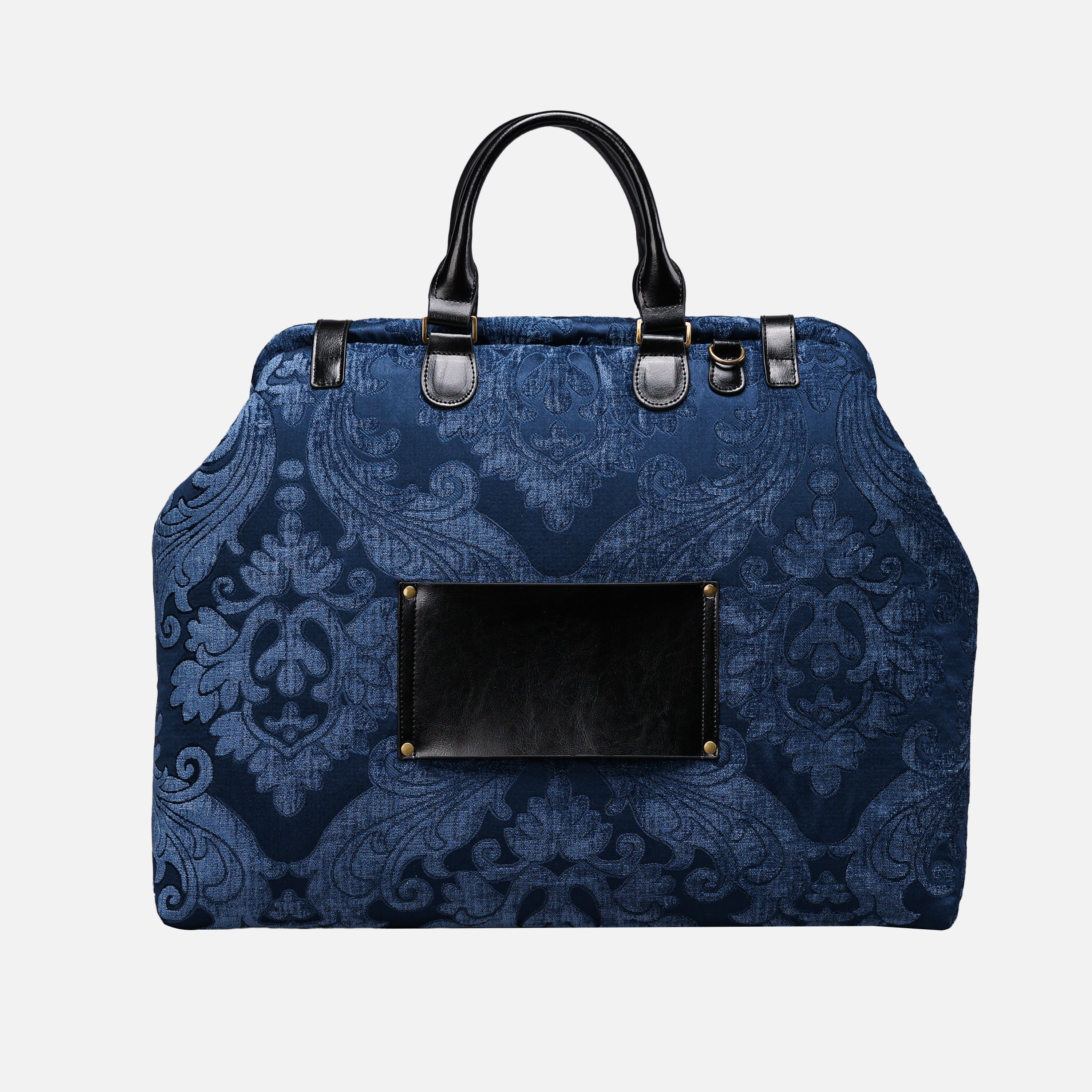 Queen Royal Blue Men's Carpetbag carpet bag MCW Handmade-4