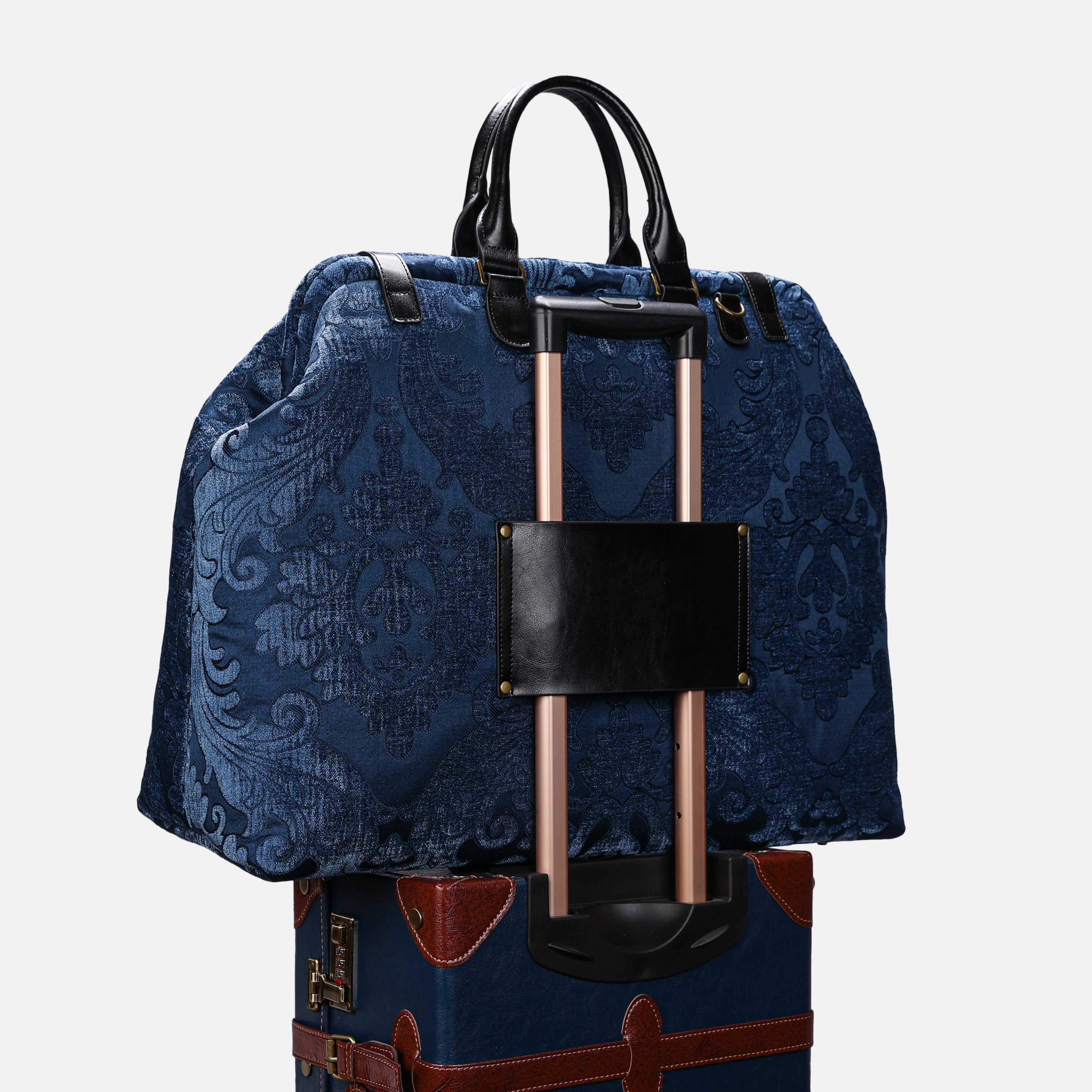 Queen Royal Blue Men's Carpetbag carpet bag MCW Handmade-6