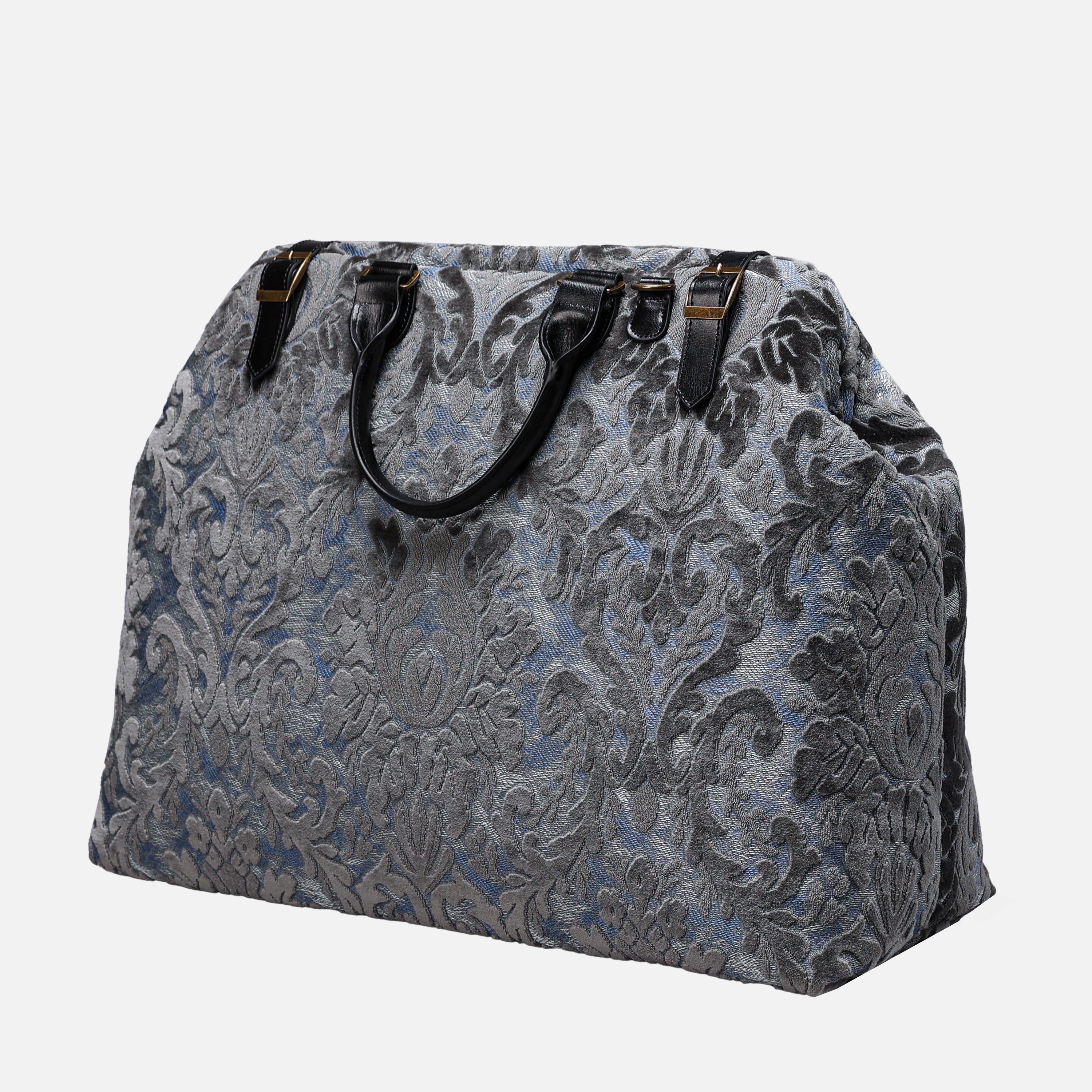 Damask Steel Blue Men's Carpetbag carpet bag MCW Handmade-3