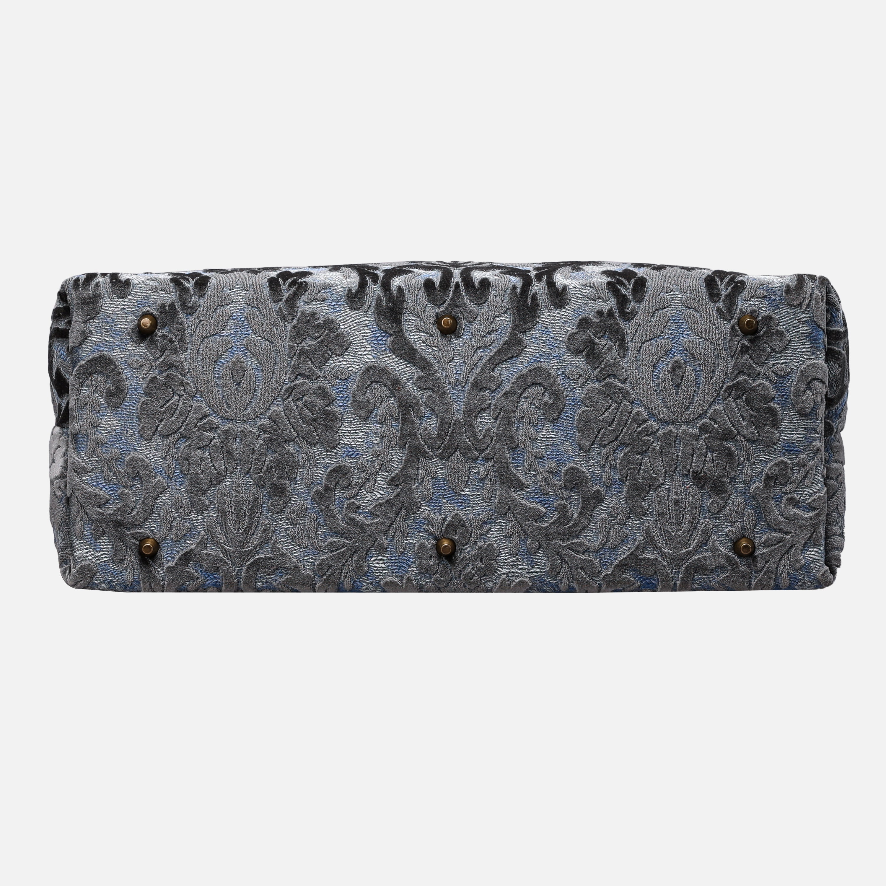Damask Steel Blue Men's Carpetbag carpet bag MCW Handmade-5