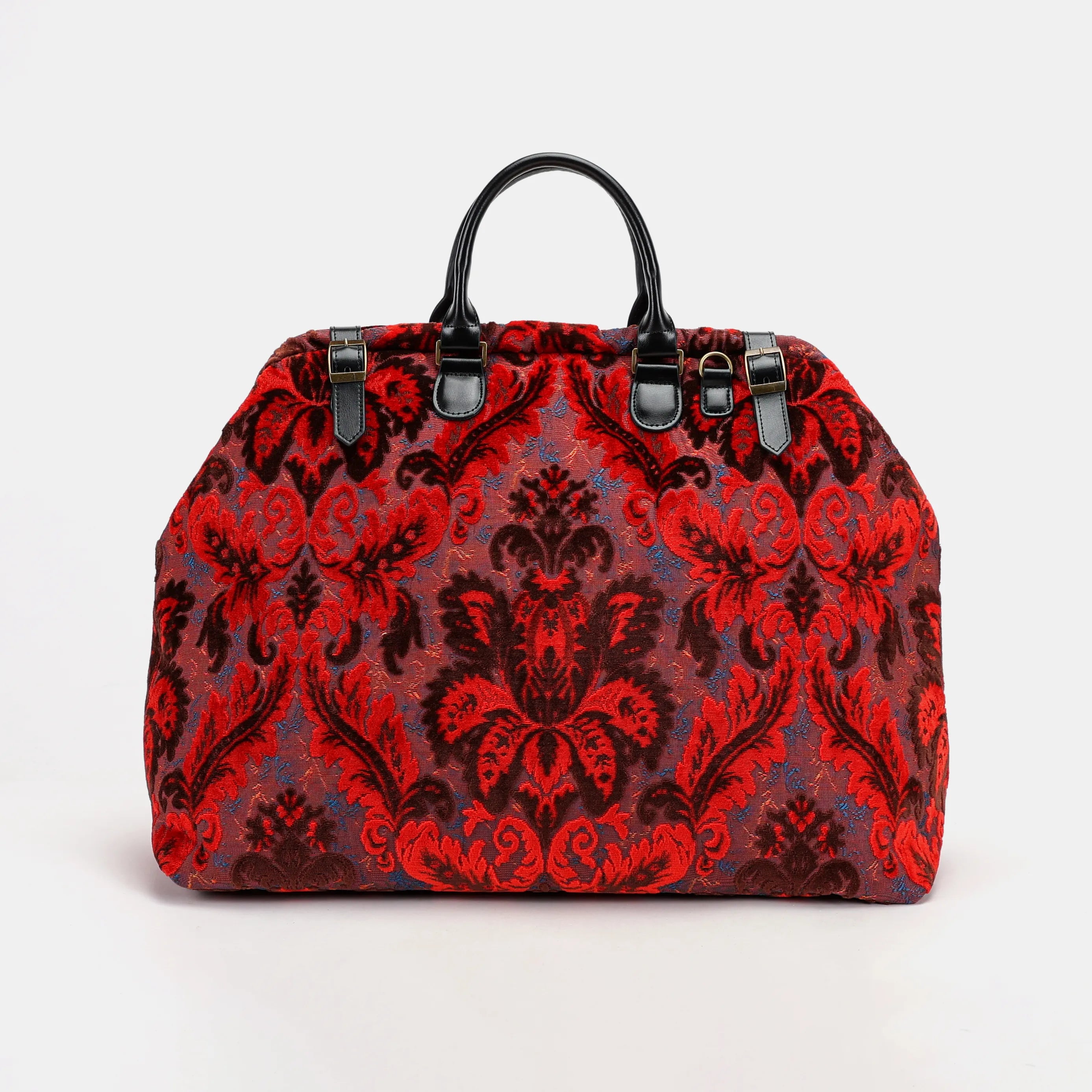 Burnout Velvet Revival Scarlet Men's Carpetbag Carpetbag of America front